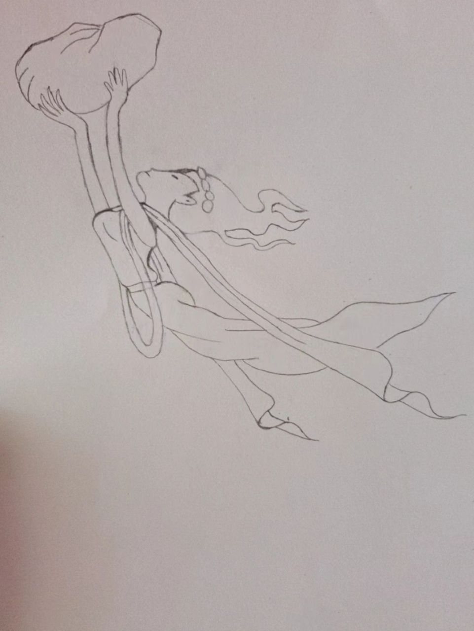 临摹|简笔画——女娲补天 有喜欢画画的姐妹可以一起交流交流