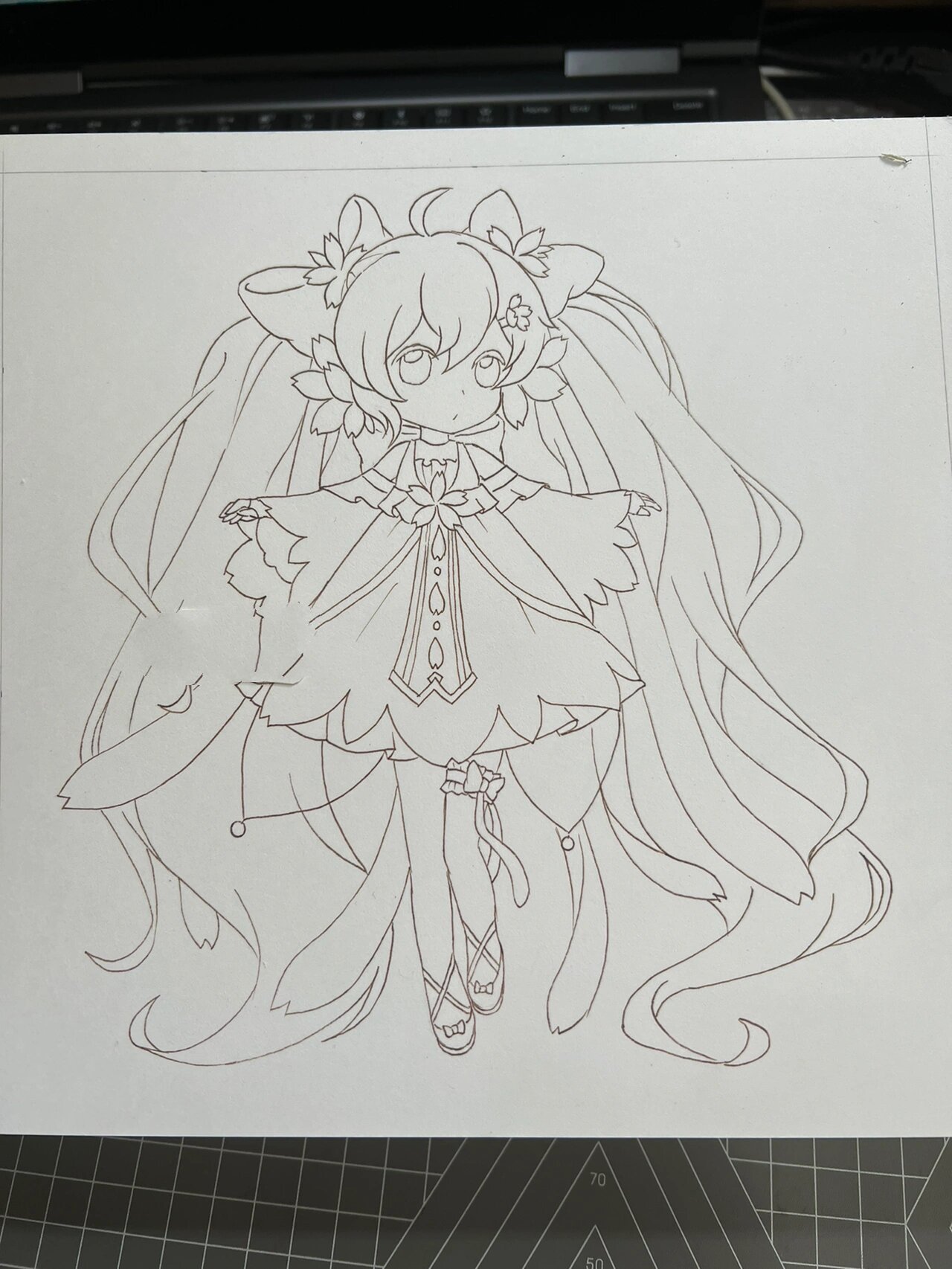 初音q版萌图简笔画图片