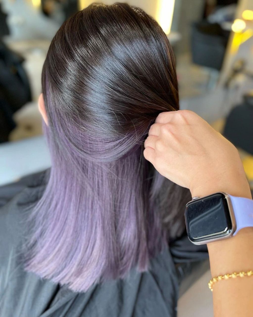 隐藏染 粉紫色挂耳染93 78只需挑染局部头发 78一款隐藏在头发