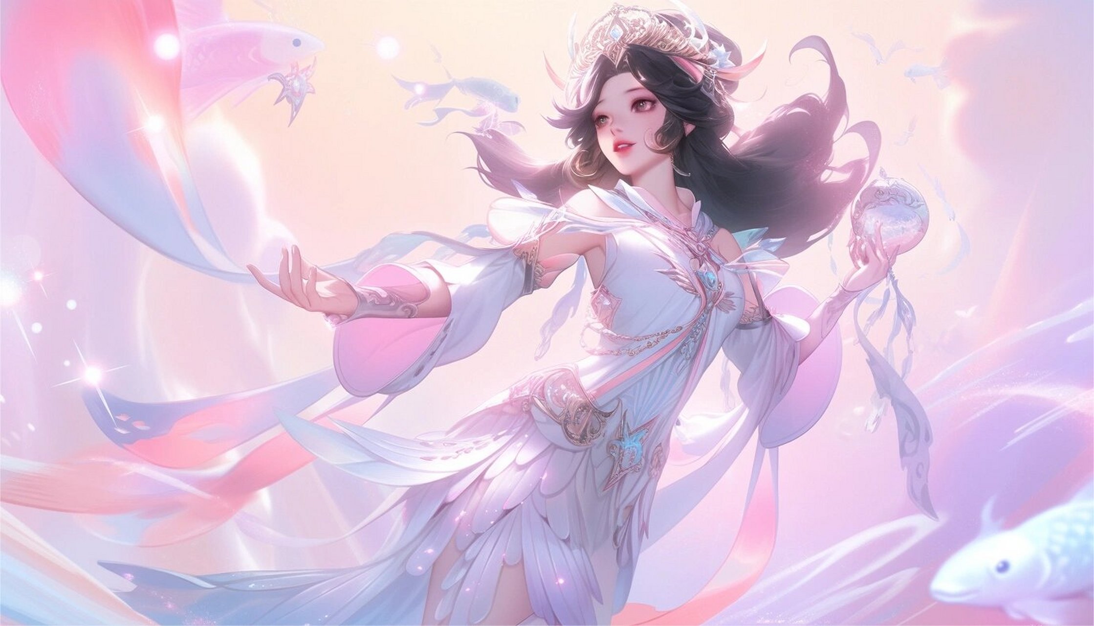 「高清壁纸」西施||至美·乘鲤谣