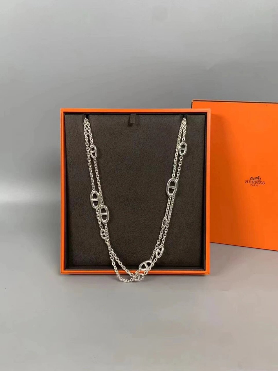 【99新】爱马仕hermes猪鼻子项链 92154999元 7315爱马仕