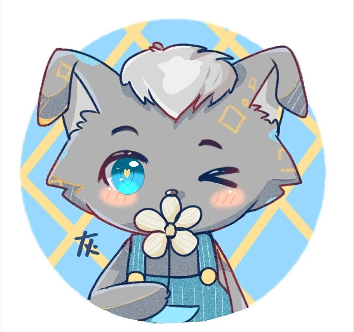 q版喜羊羊头像  礼貌拿图