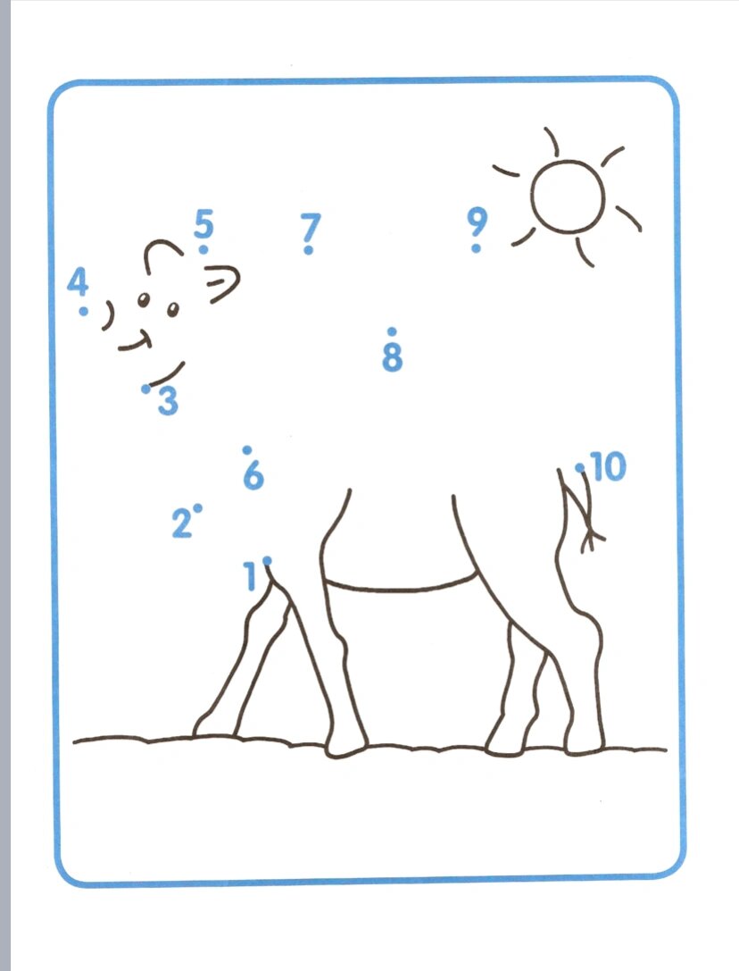 数字连线图片1-10教案图片