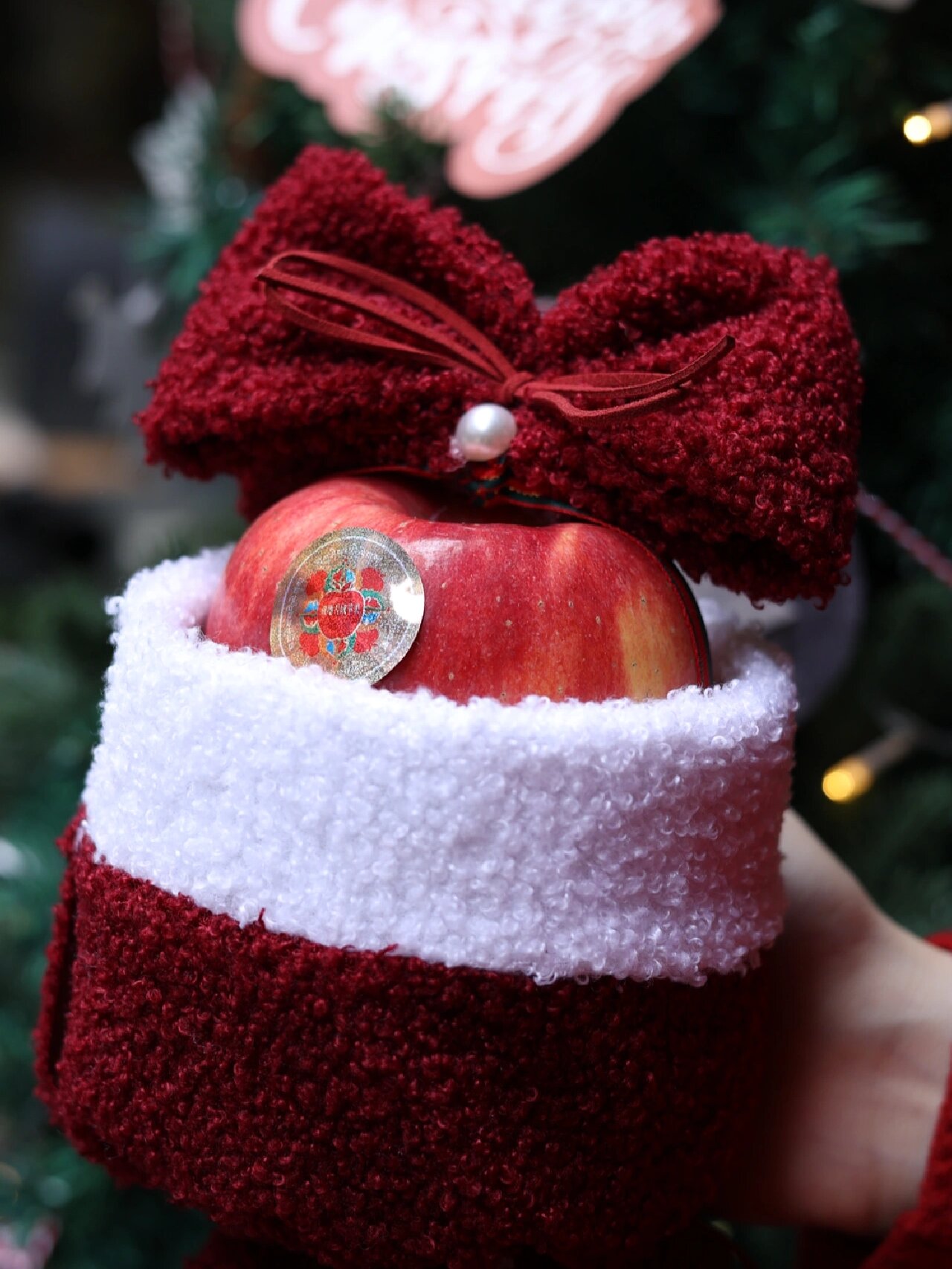 用一张照片开启冬天的故事#圣诞节 苹果平安果是苹果吗健康平安