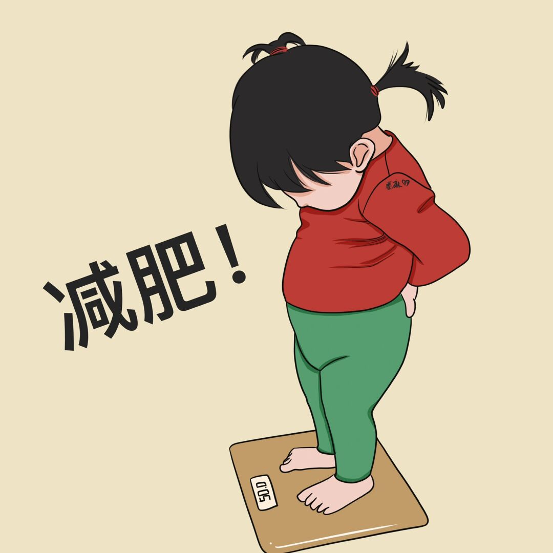 插画 | 头像 | 这是一组减肥的情侣头像 图片可做个人头像,个人壁纸