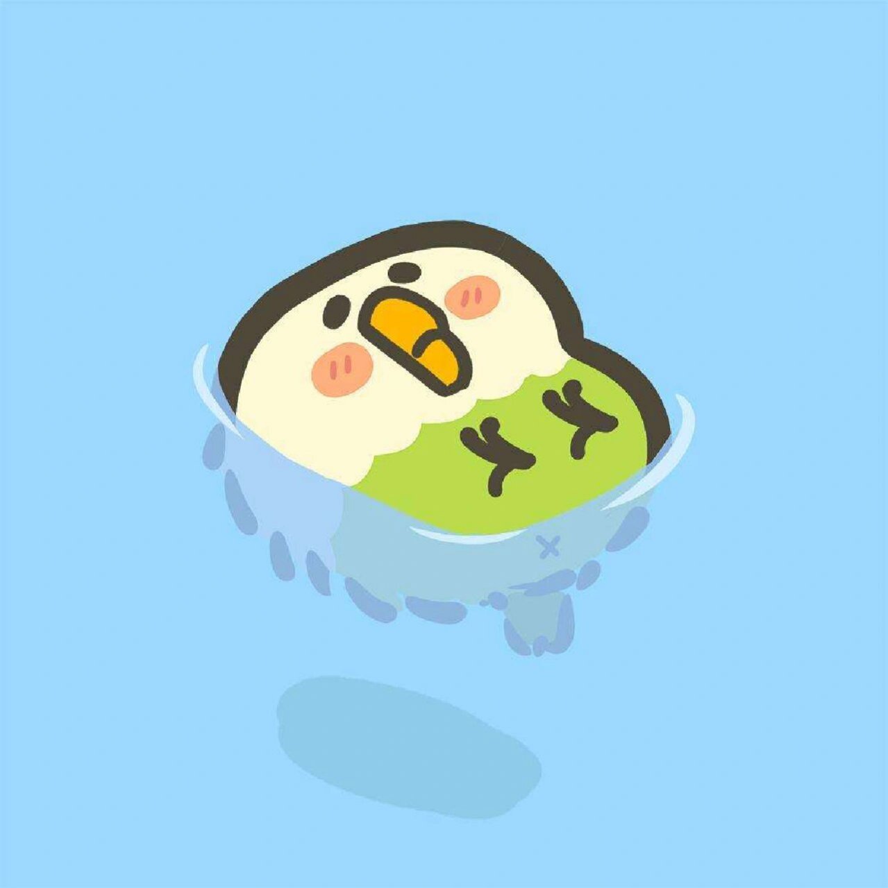 小鹦鹉bebe头像(下) 养小鹦鹉的集美们一定要试试这款头像,太阔爱了!