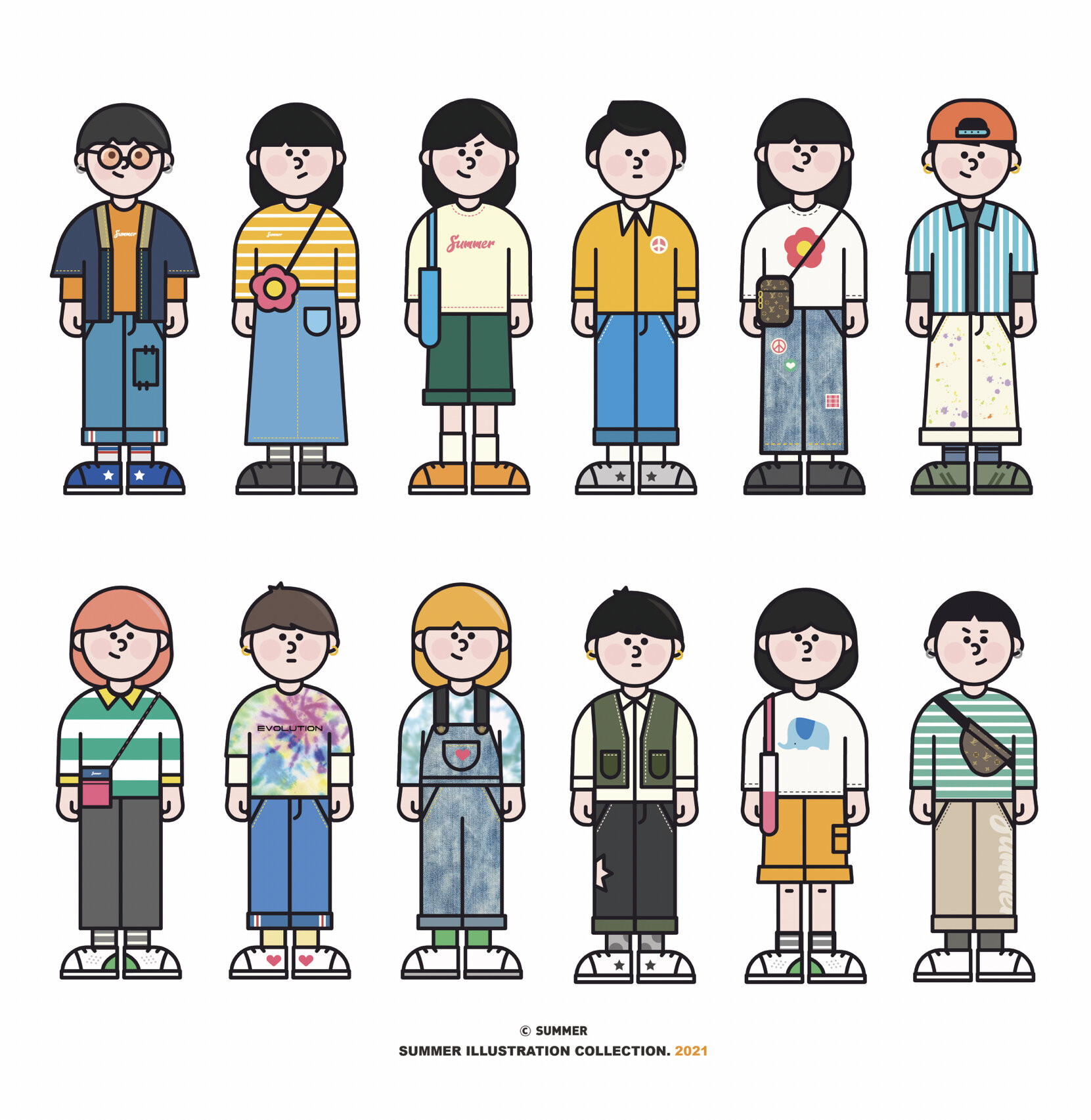 稀奇古怪的小人合照🤨 又是全班合照来了🙂这次是全身照