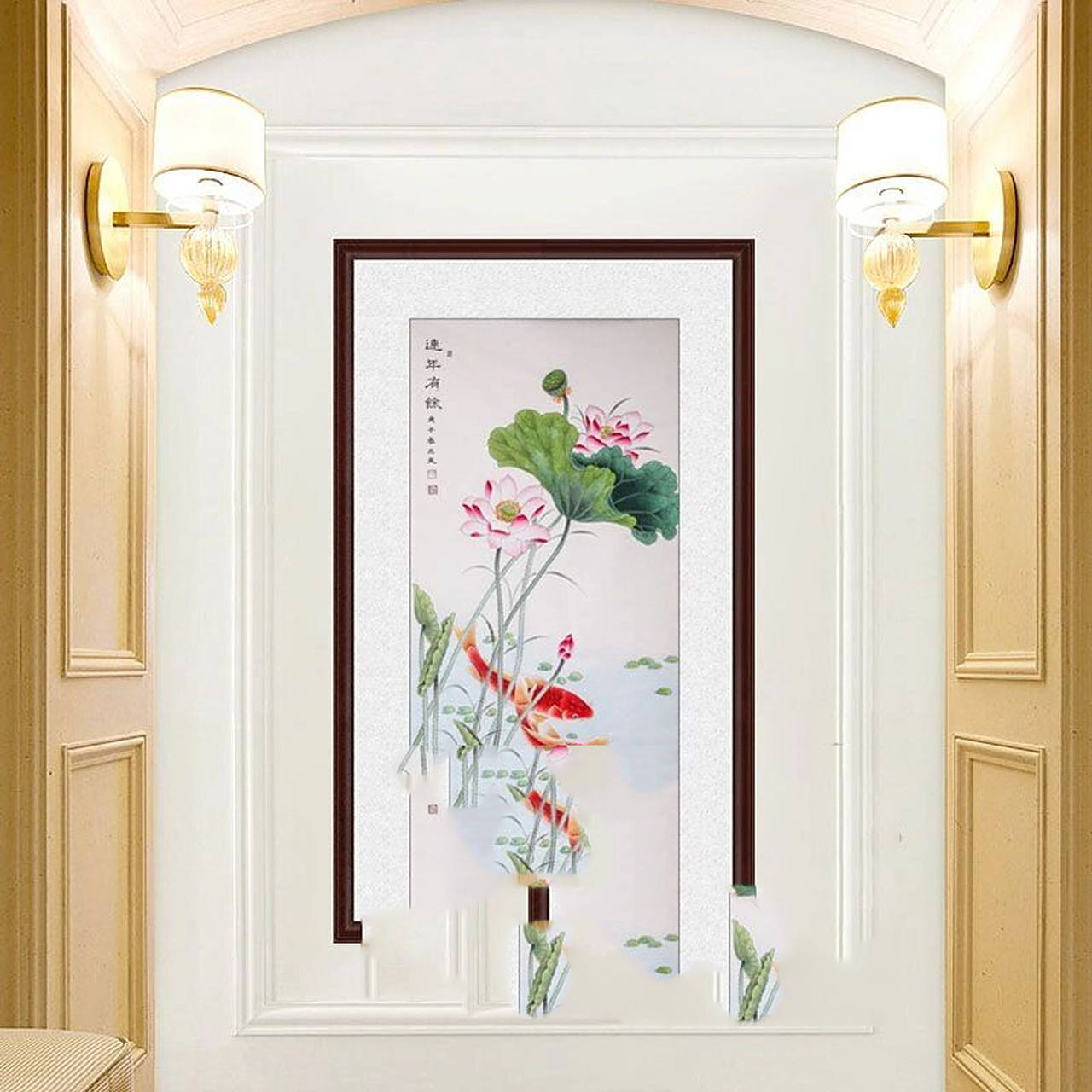 进门正对墙挂什么画好 趋吉避凶玄关画欣赏 进门正对墙挂什么画好?