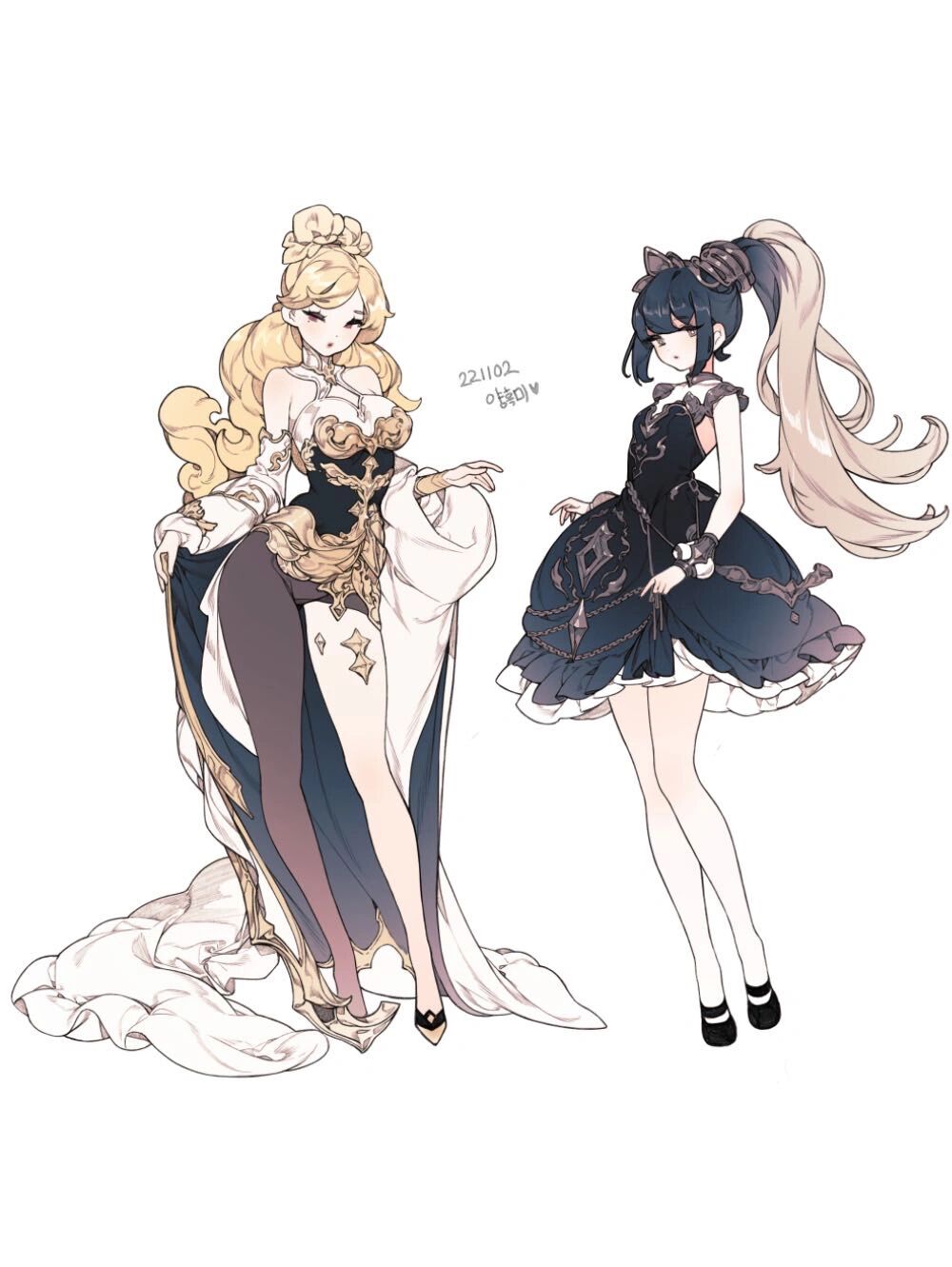 一些可爱好看的人设绘画参考哦