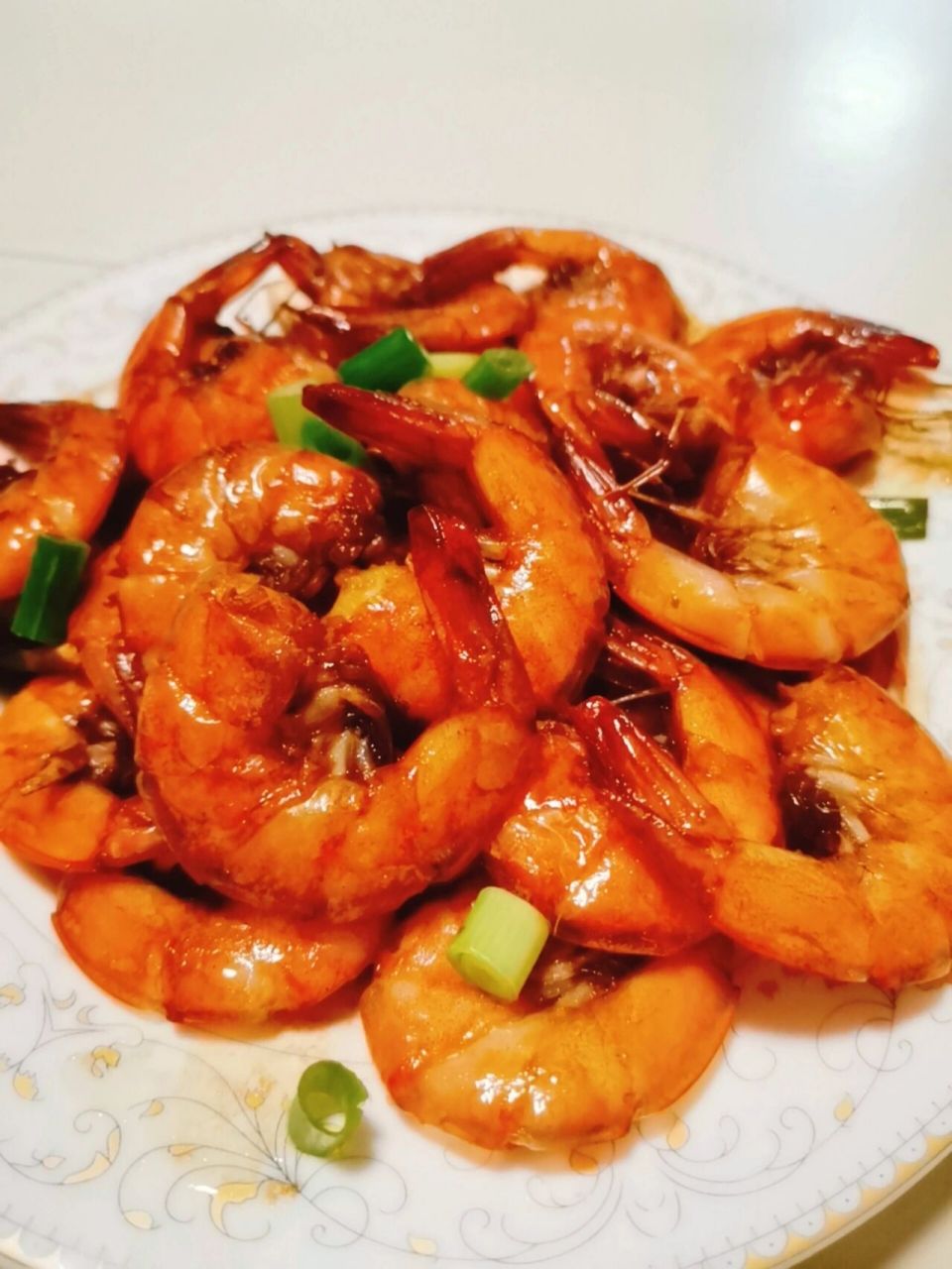 适合孩子吃的爆炒虾 超级简单又好吃 今天做的爆炒虾,不放蒜不放辣椒