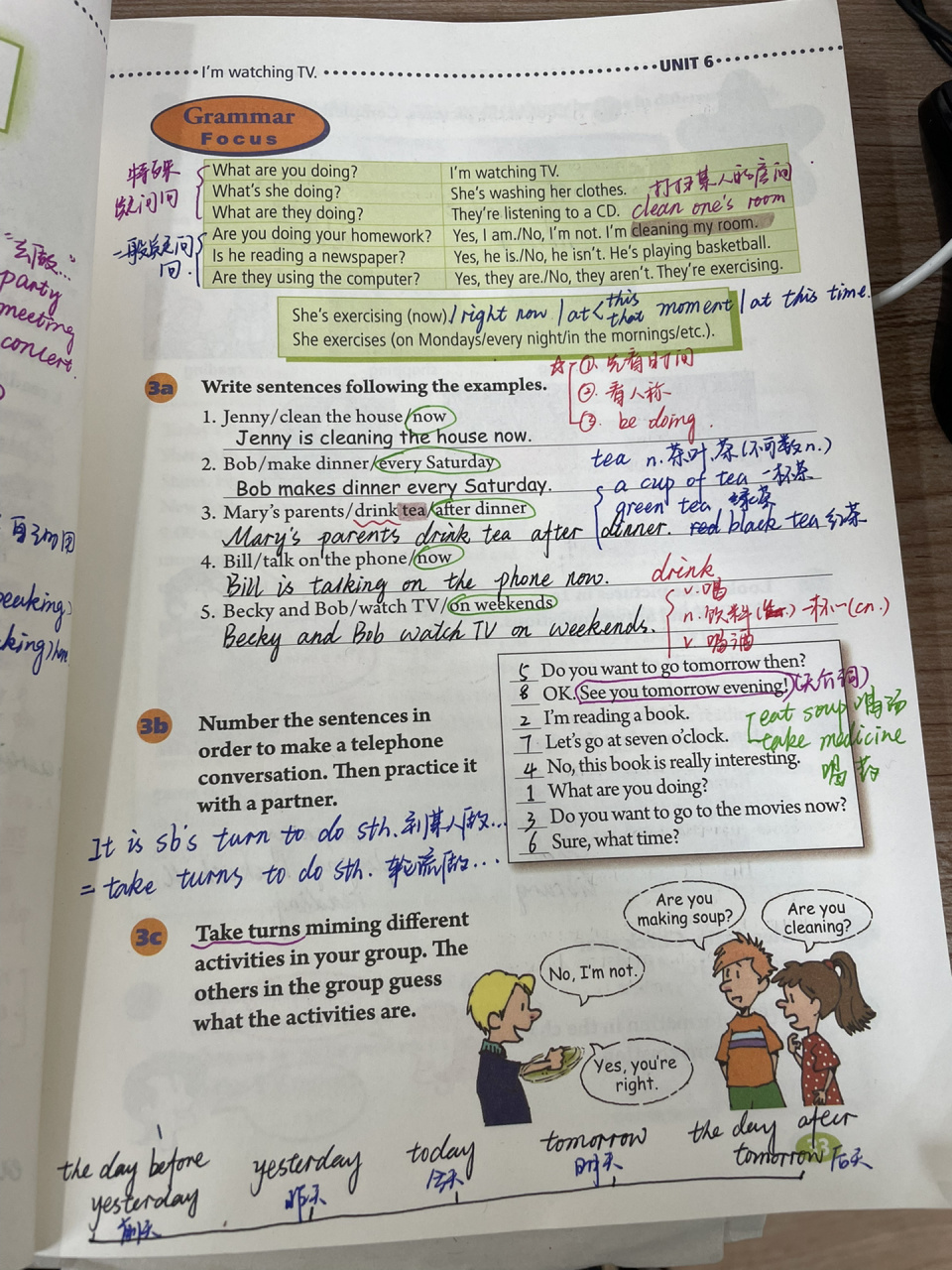 英语手写笔记 七年级下册 unit 6 a 开始赶课啦,第六单元开啃