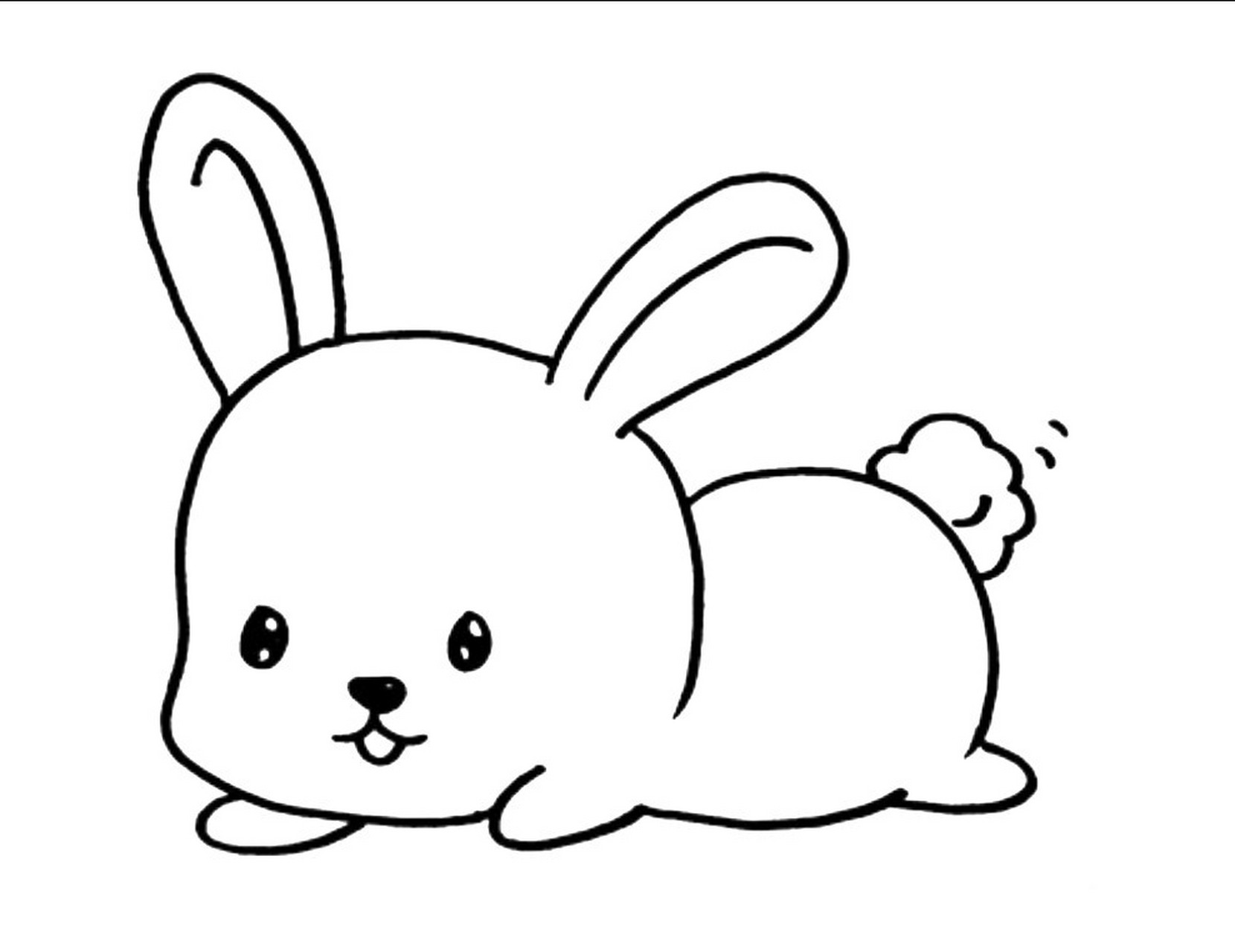 兔子简笔画可爱画法图片
