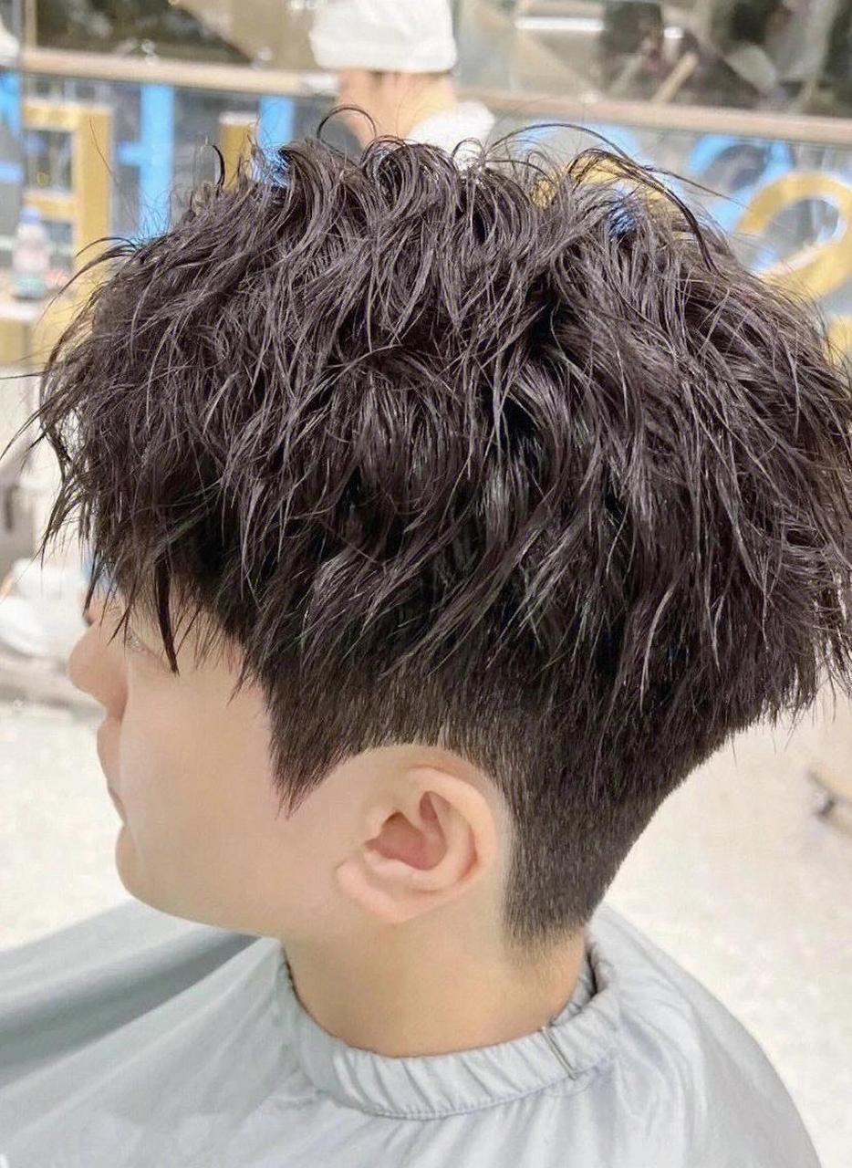 烟花烫男生秋冬烫发 摩根烫|||男生秋冬凌乱蝴蝶烫适合任何脸型的男生