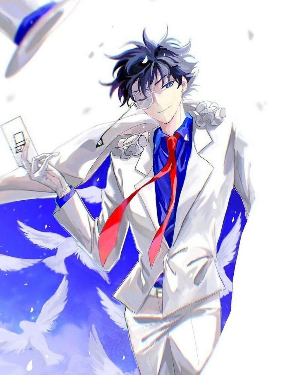 决斗·工藤新一与黑羽快斗 两大男神,记得看柯南最喜欢的就是两人同台