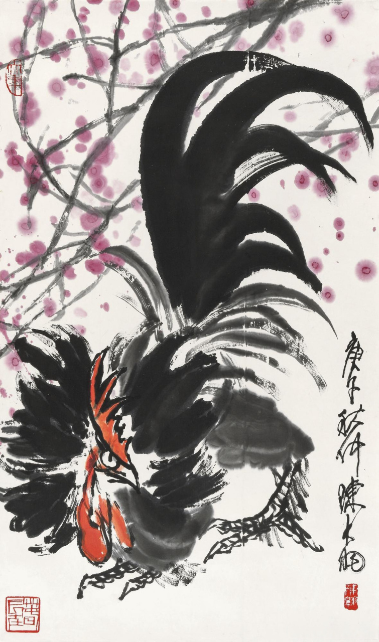 陈大羽笔下的大公鸡