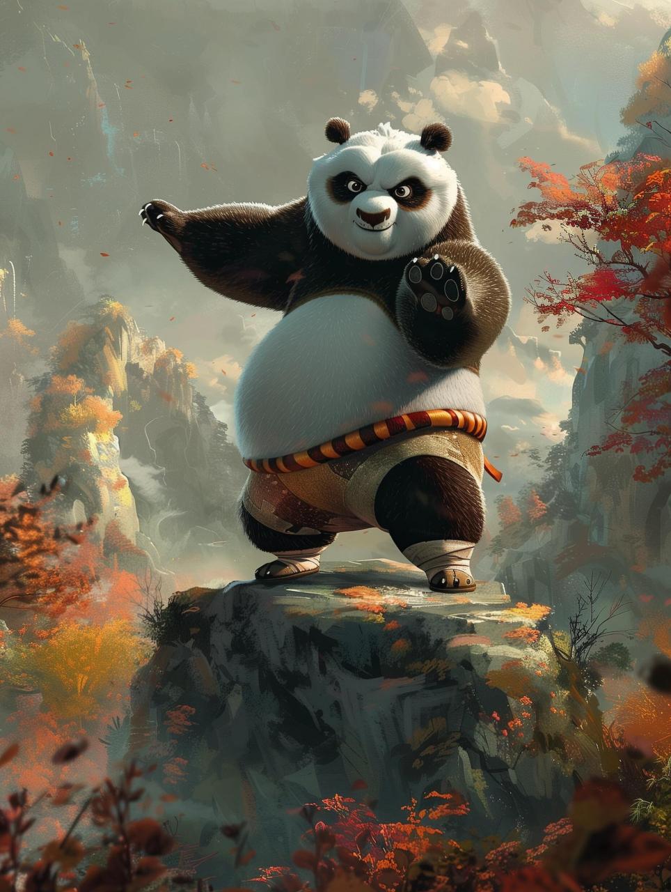 功夫熊猫4 大家都看了吗|midjourney 🐼功夫熊猫4的点映大家都看了
