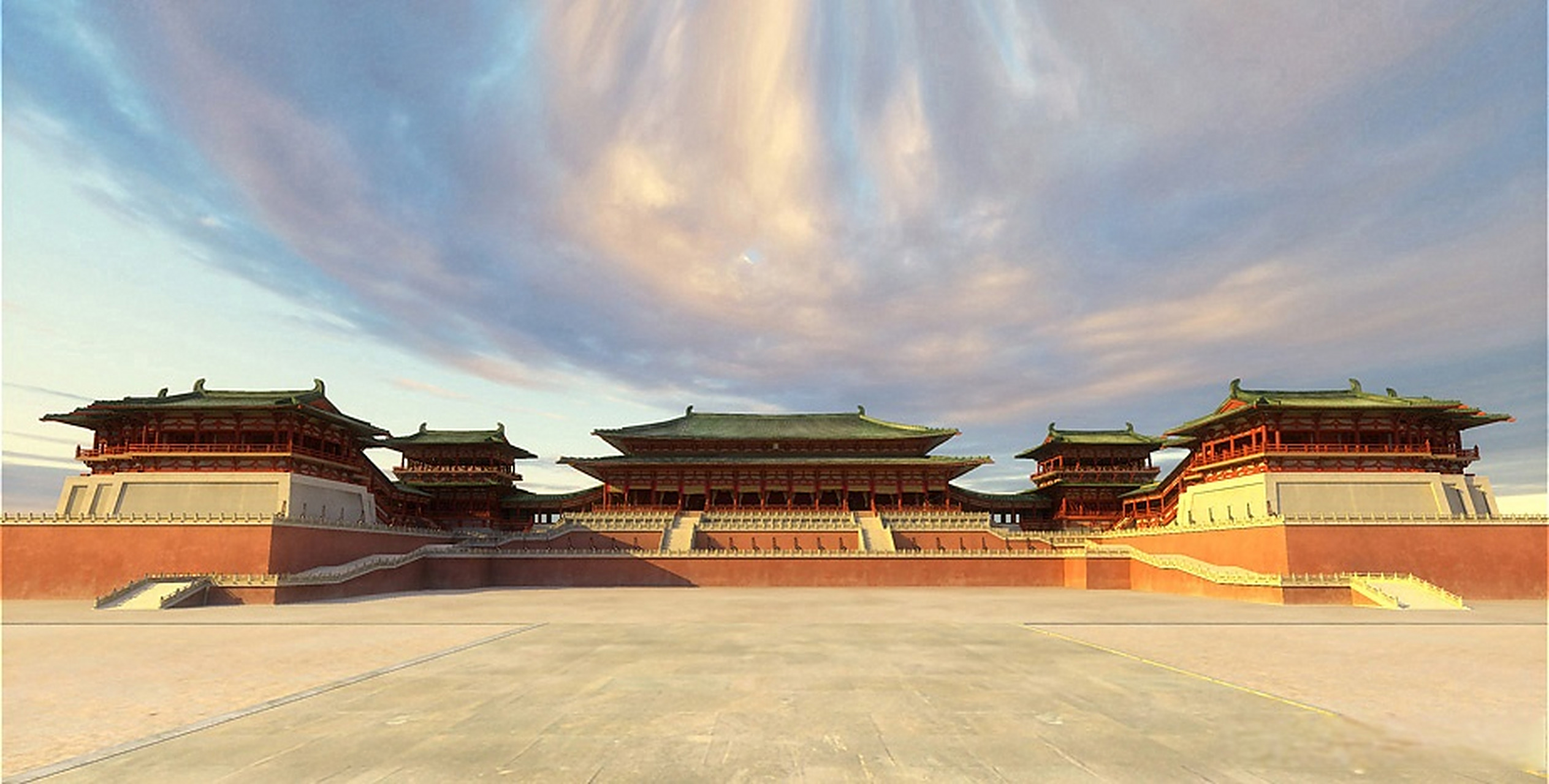 长安城内,有太极宫(西内),兴庆宫(南内)和大明宫(东内)三个重要宫殿