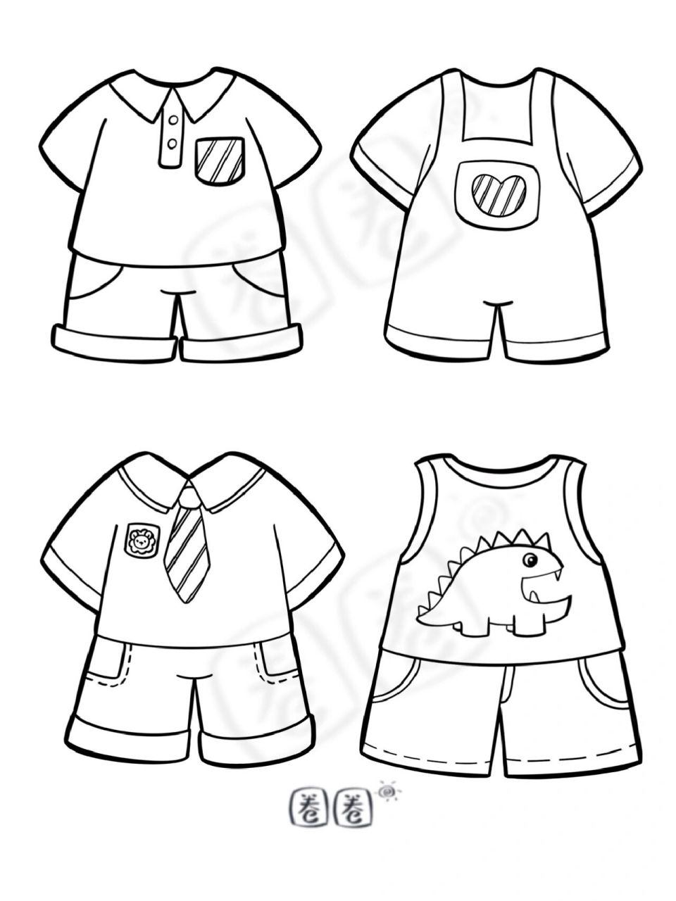 幼师考编 | 儿童画 | 衣服画法合集 |简笔画 衣服大合集来啦