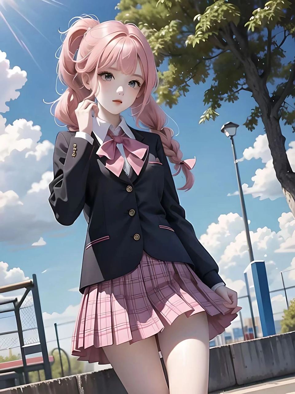 头像壁纸61 西装校服少女 英伦风西装校服 jk制服 女生头像 校园风