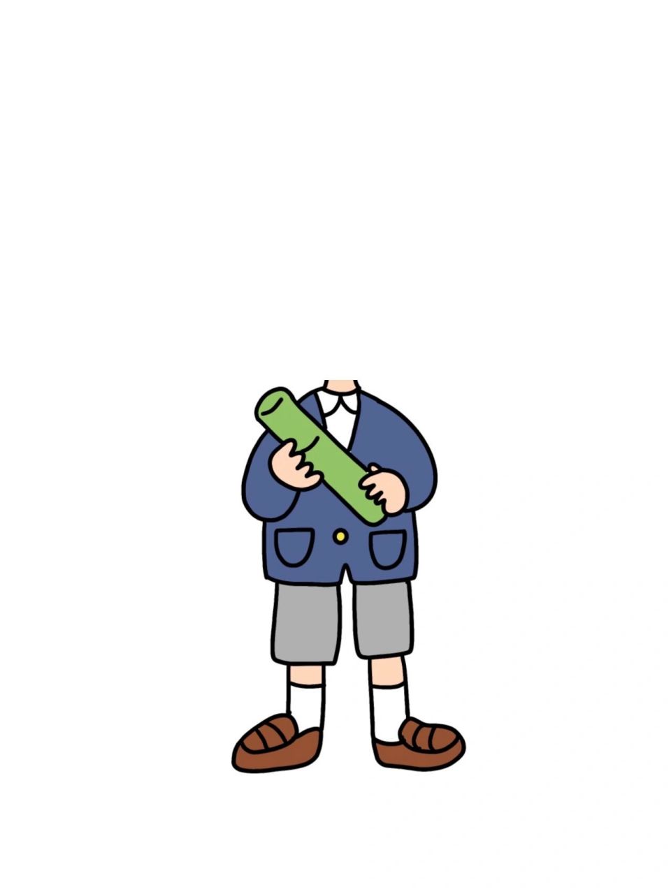 幼儿园抠图无头小人(12张) 图片自取