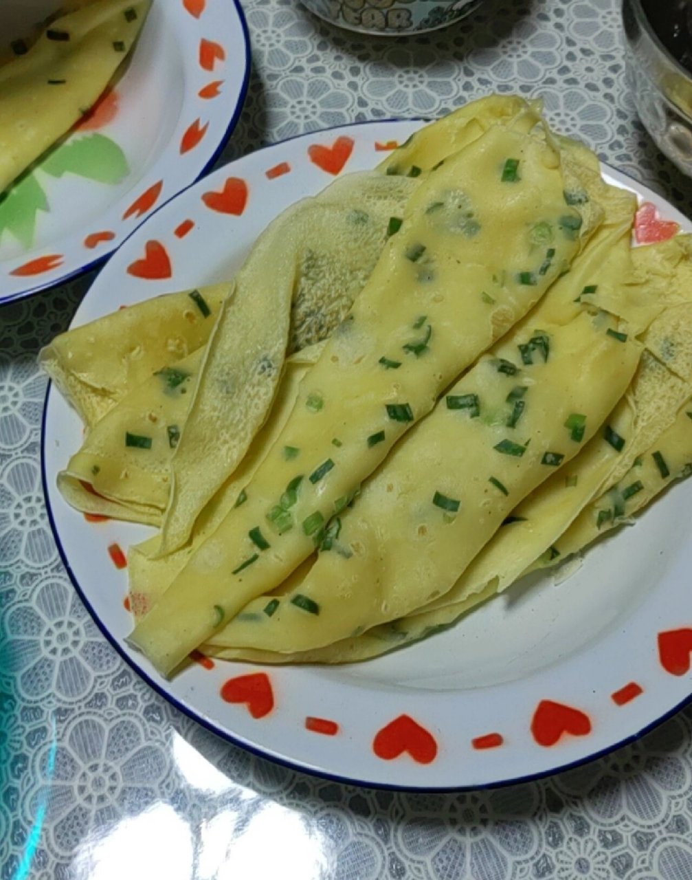 陕北美食-鸡蛋饼 鸡蛋饼,放点醋,绝绝子