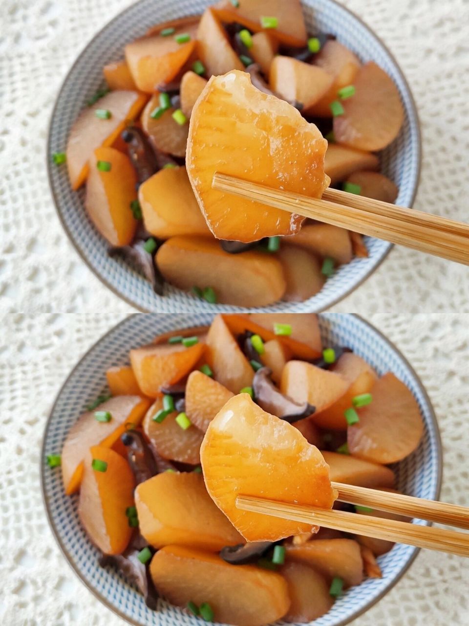 97家常菜|素烧萝卜,下饭菜 萝卜味甘,清脆,营养丰