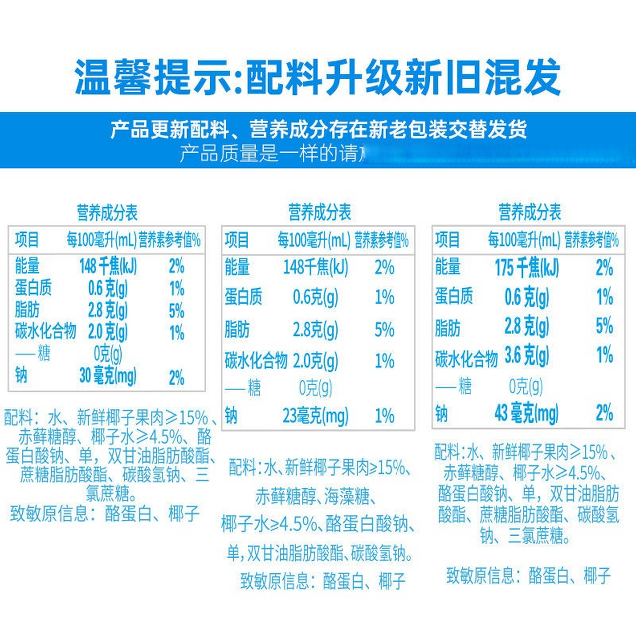 春光食品无添加特产纯椰汁,营养丰富无负担,  口感甘甜清爽,超强