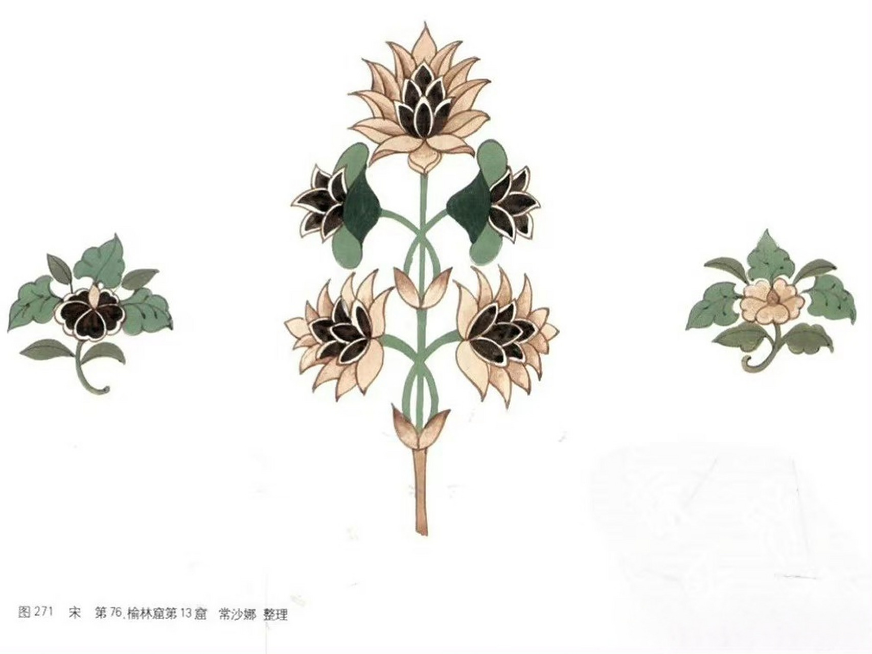 敦煌壁画里的"小清新"花卉纹94  图via.