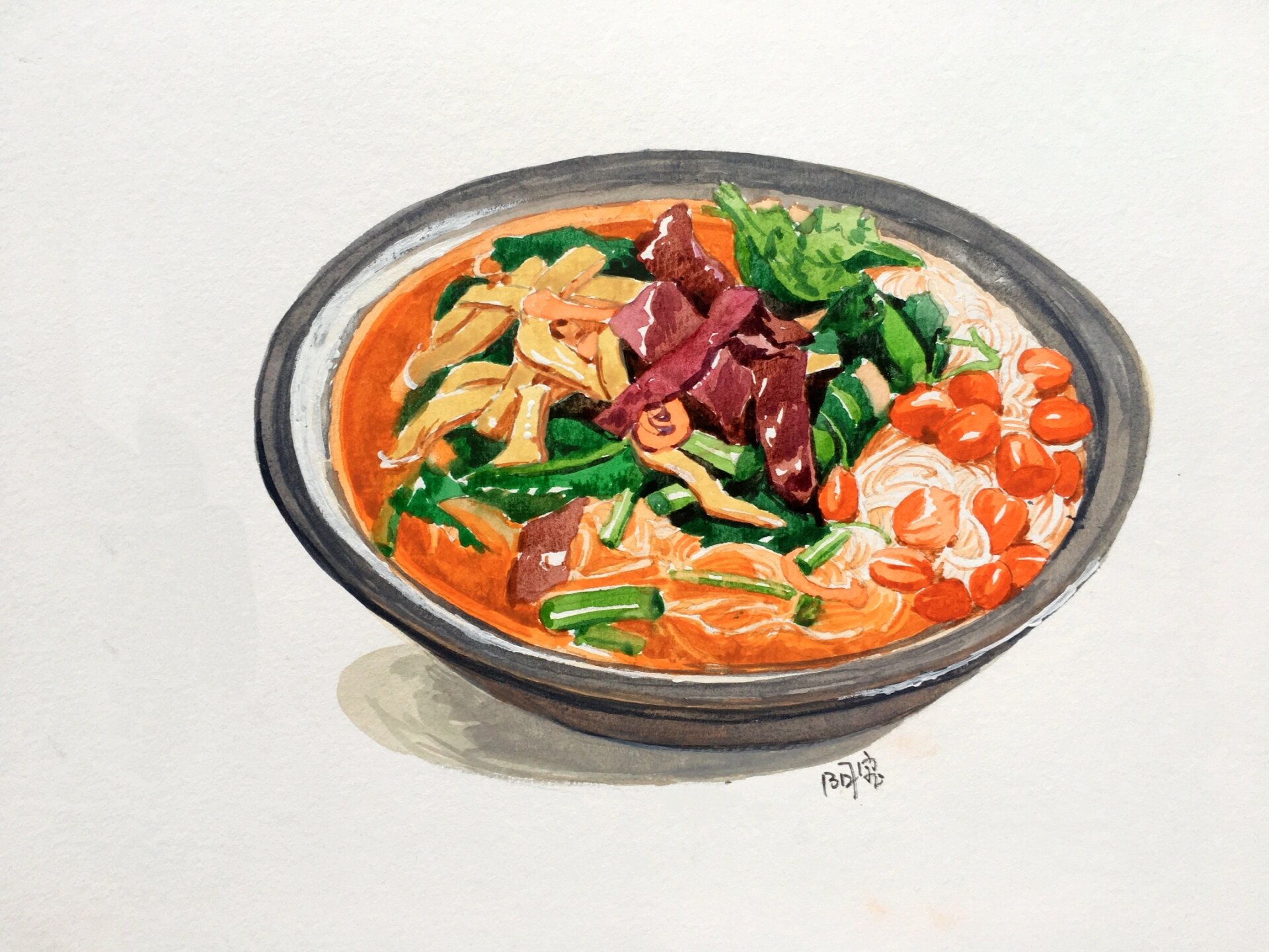 海南美食插画