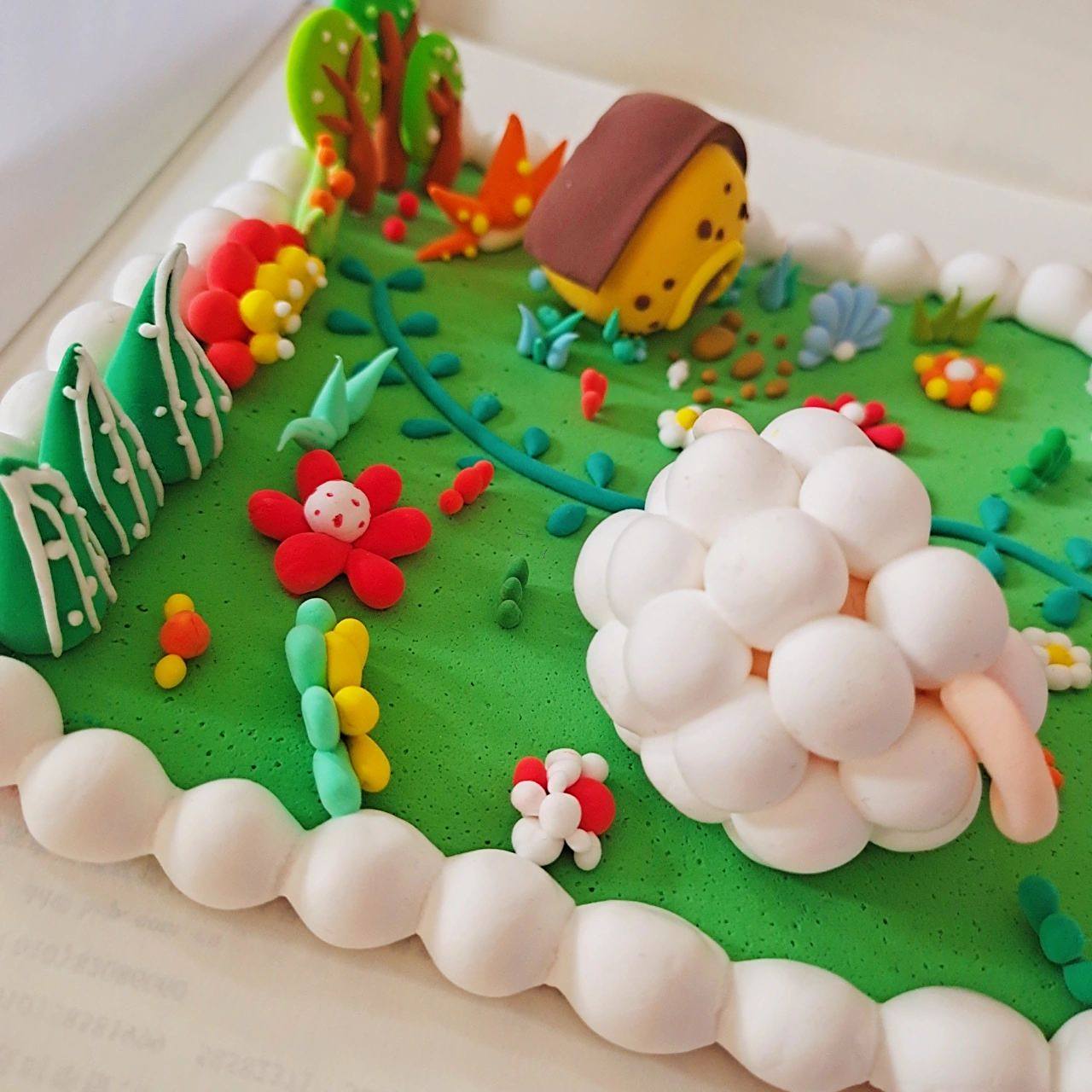 超轻黏土情景作品《我的花园93》 超轻黏土情景作品《我的花园93