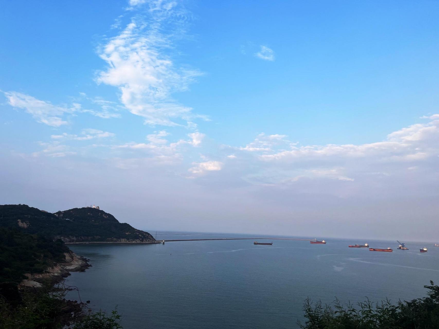 连云港连岛之电驴看风景.