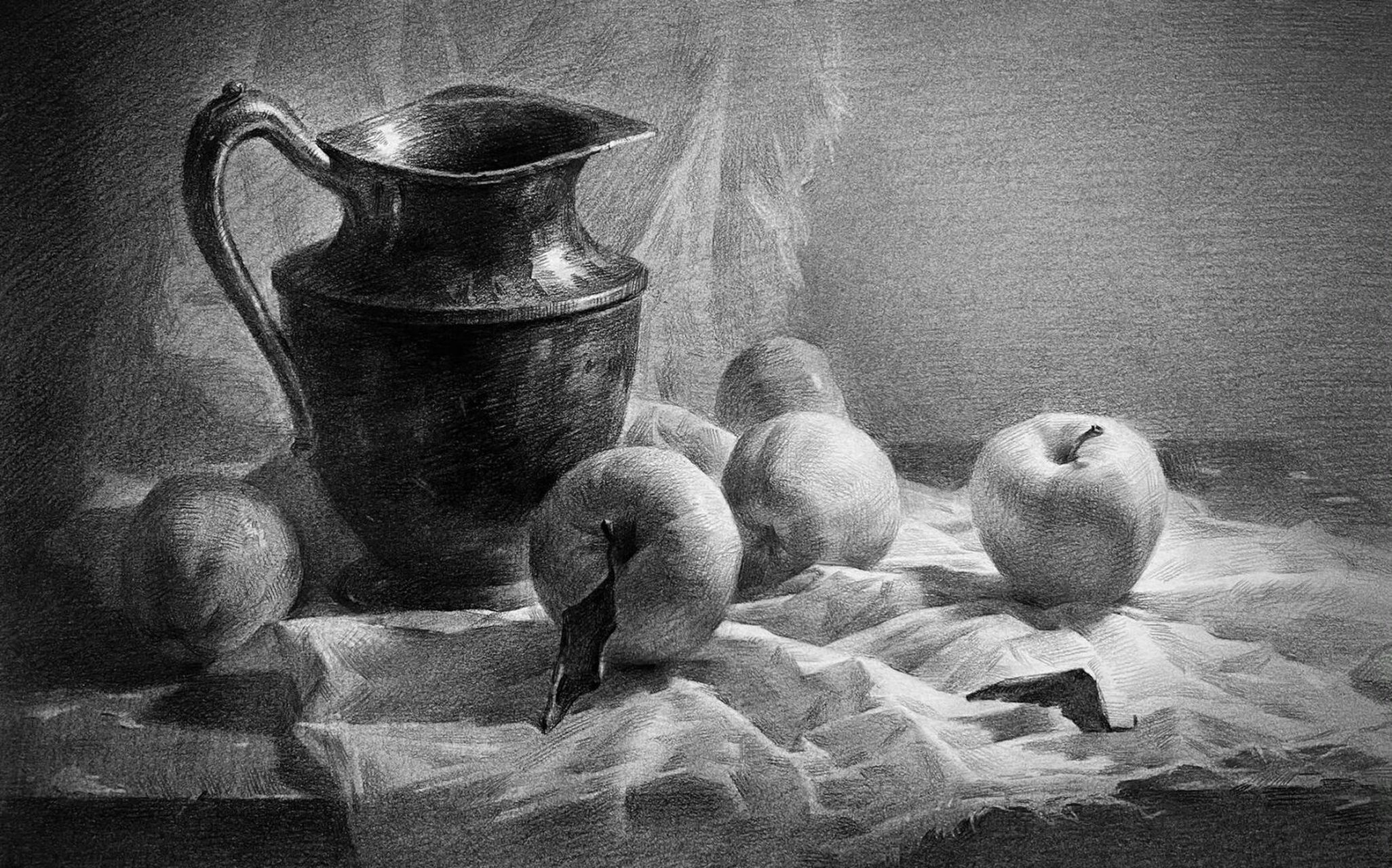 素描静物步骤示范及解析 拥有清透感的素描是怎么画的 静物中的明度