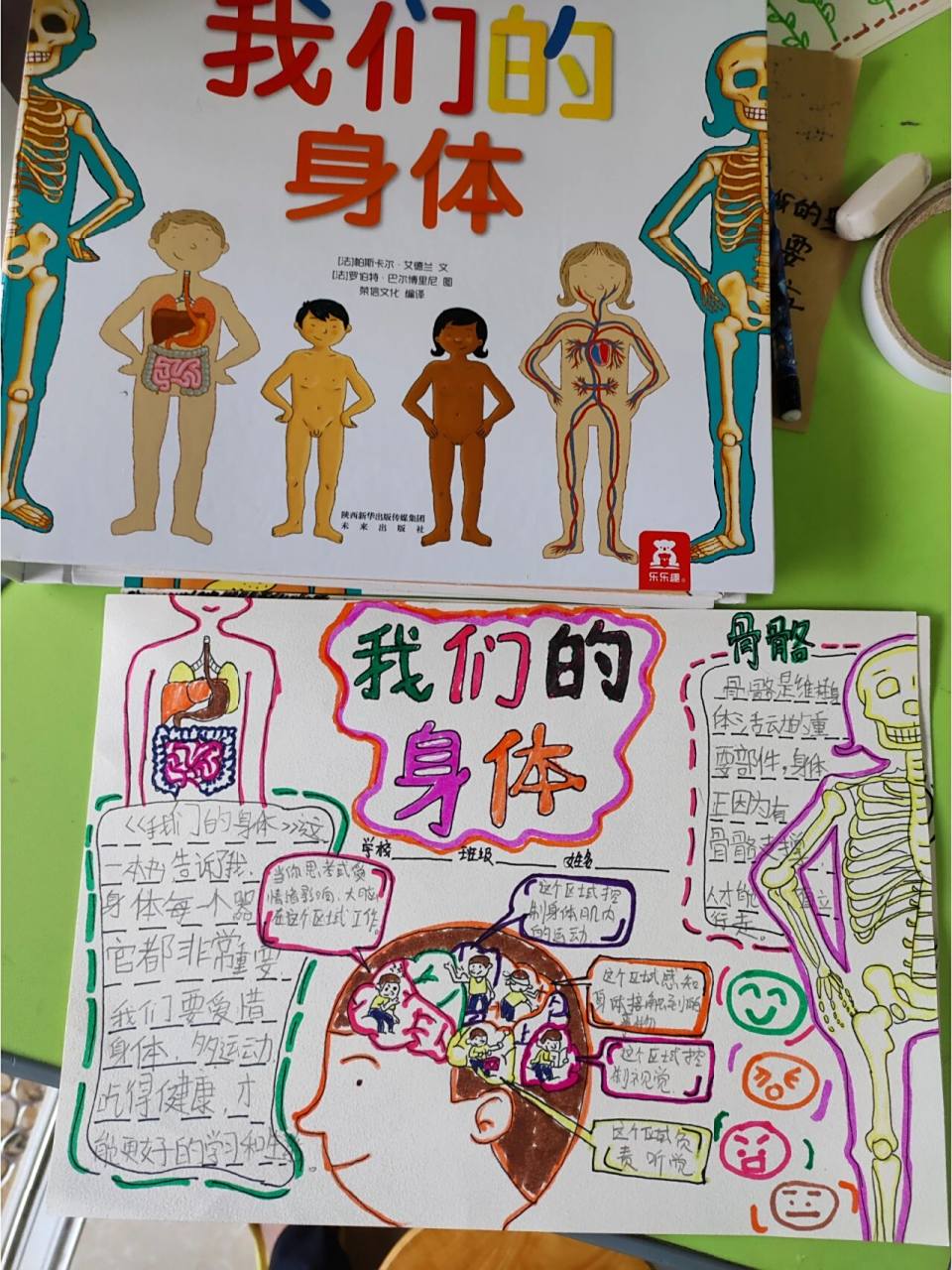 《我们的身体》原创手抄报 累死老母亲系列之