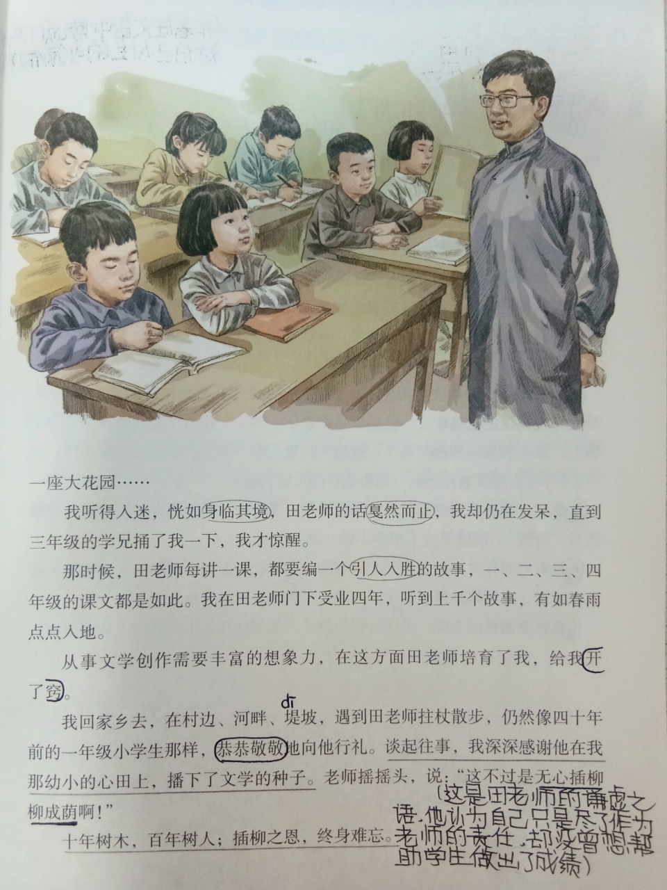 《老师领进门》和《作文上的红双圈》
