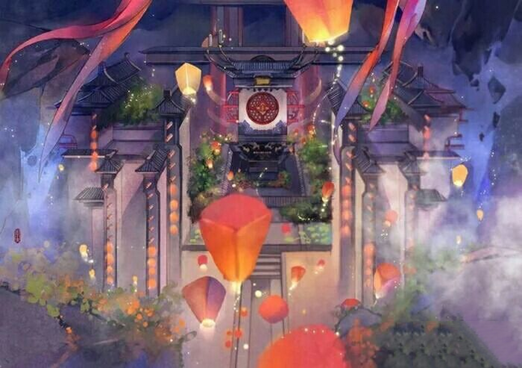 好看古风仙气背景图.