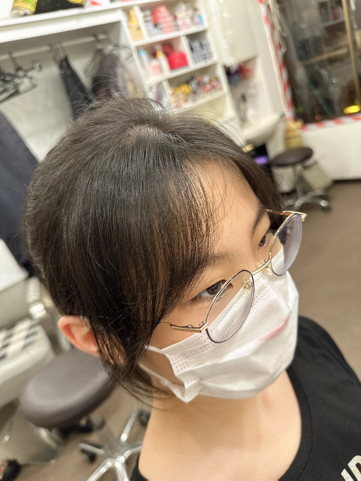 法式刘海!戴眼镜适合的刘海!八字刘海!