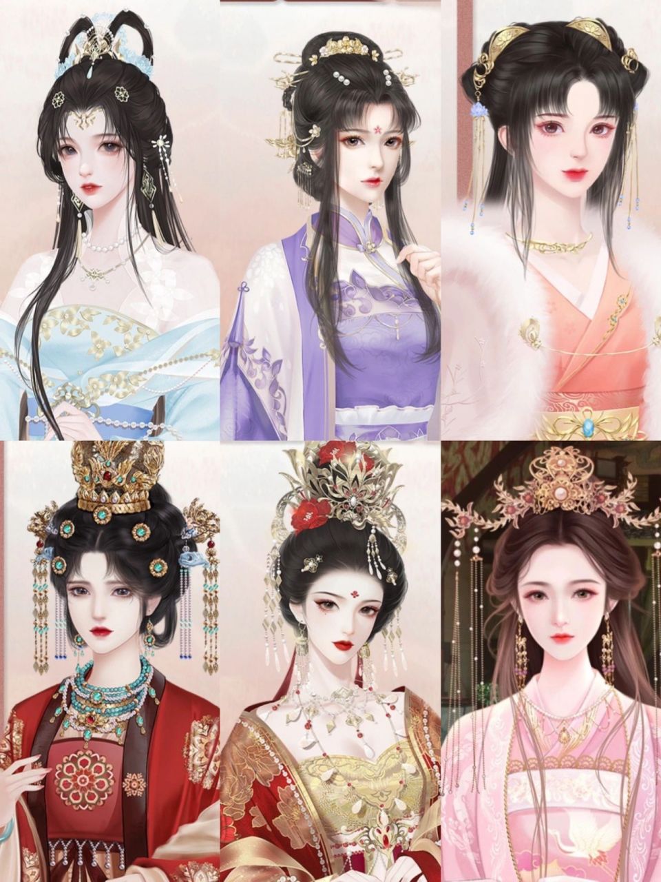 古风卡通美女手绘人物头像手机壁纸游戏国漫