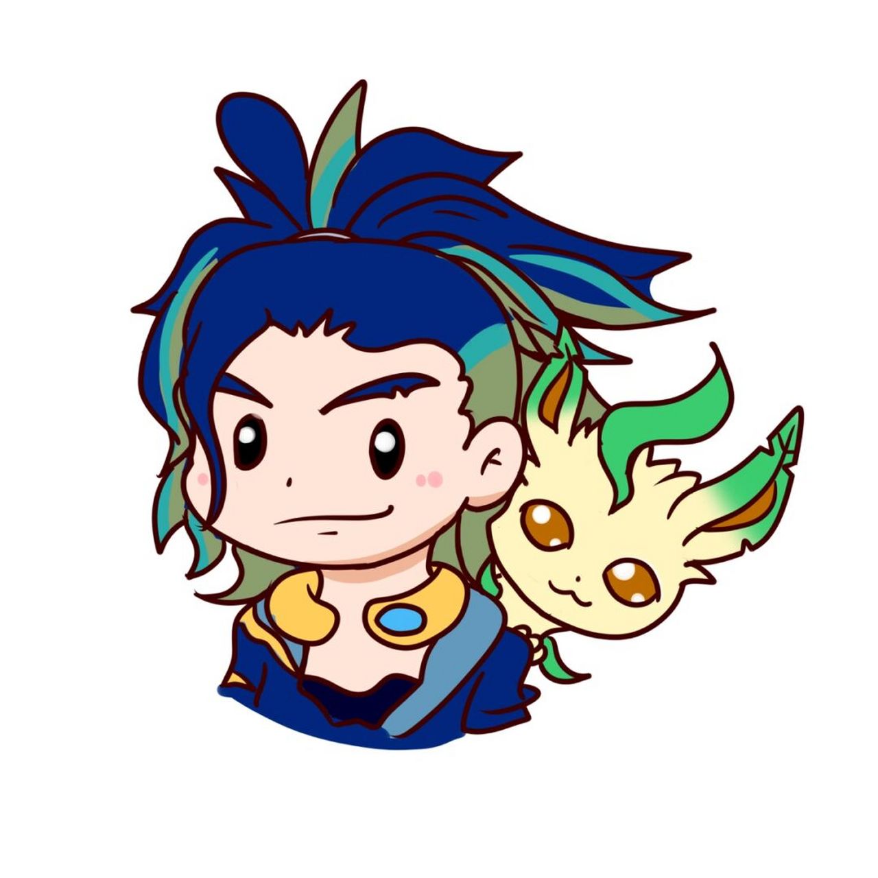 阿尔宙斯通关,画一组头像! 阿尔宙斯真的太太太赞了.