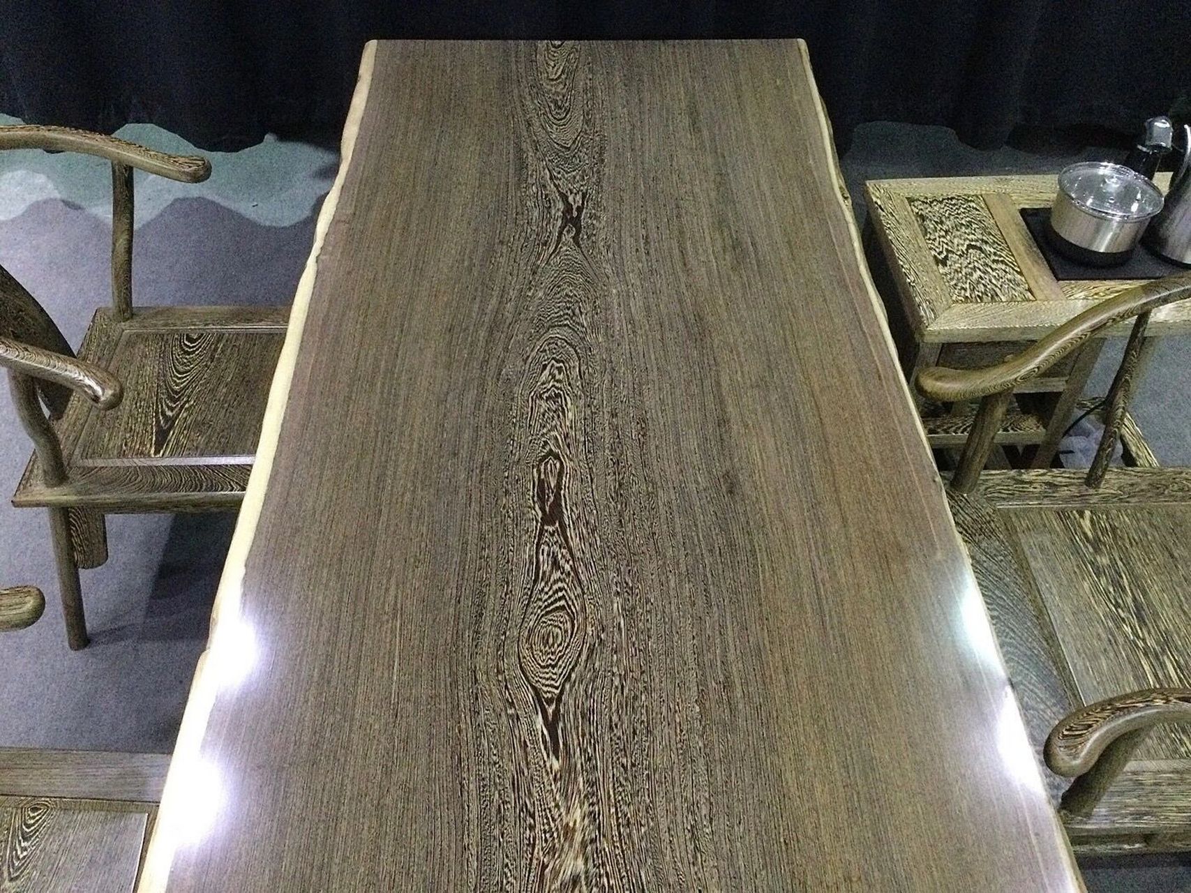 上新9056809215现货鸡翅木实木大板 倒盖自然 上新90568092