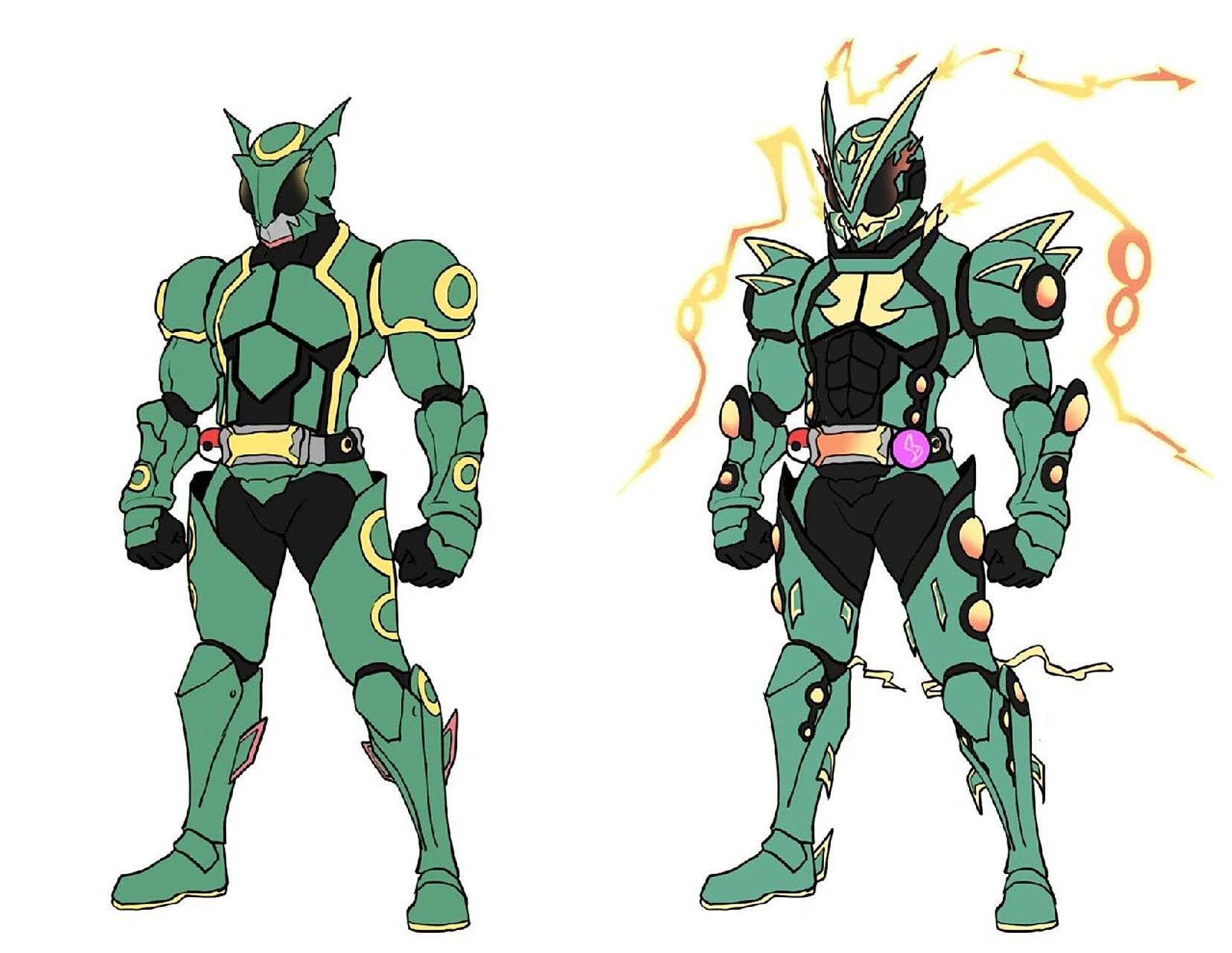 绘画日记|假面骑士x宝可梦 假面骑士裂空座!登场!