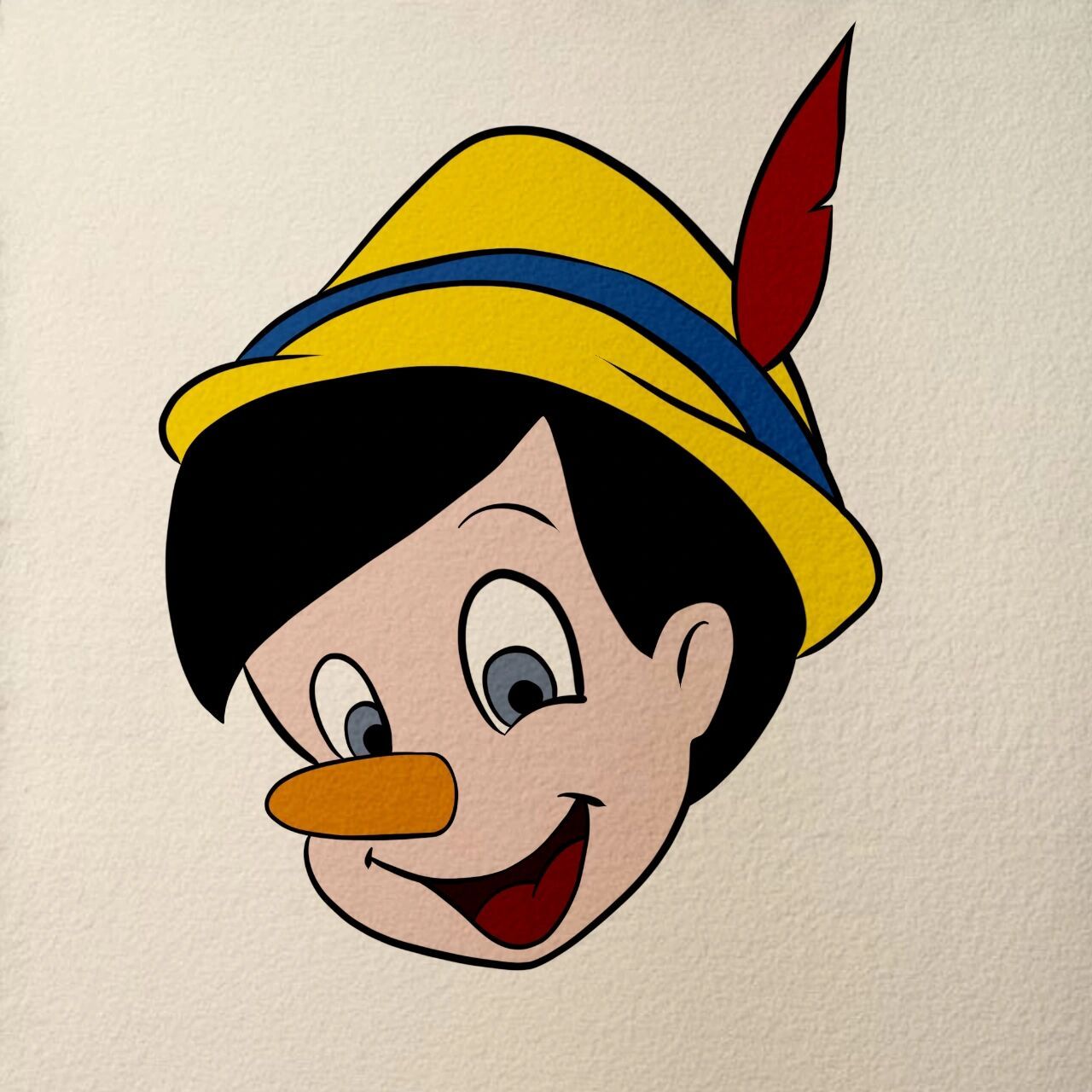 简笔画7815匹诺曹7815 每次看到鲸鱼就会想起匹诺曹 多语的