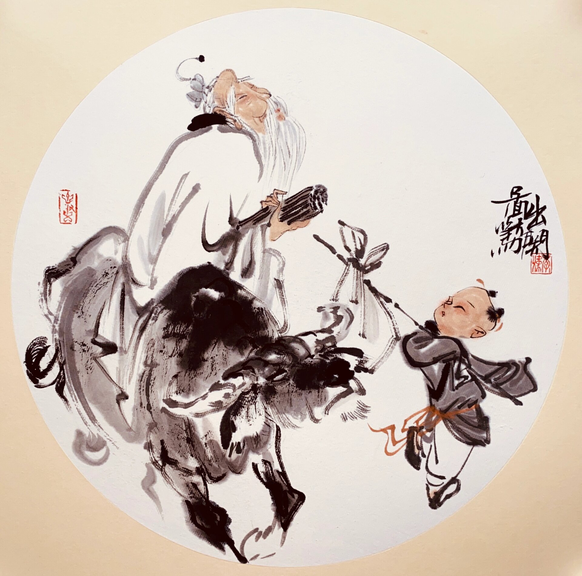 老子出关图