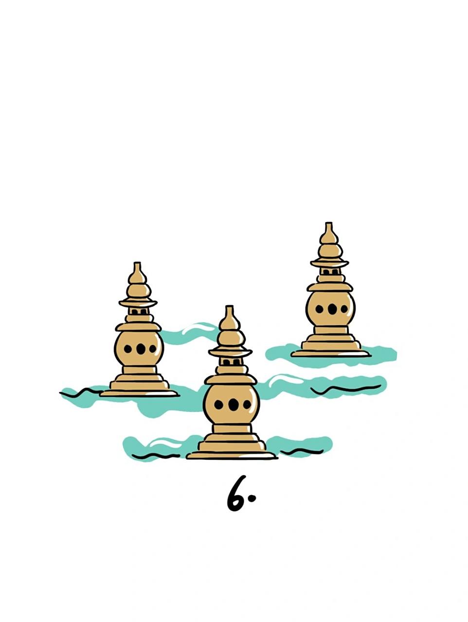 三潭印月是西湖中最大的岛屿,风景秀丽,景色清幽,尤三潭印月的景观