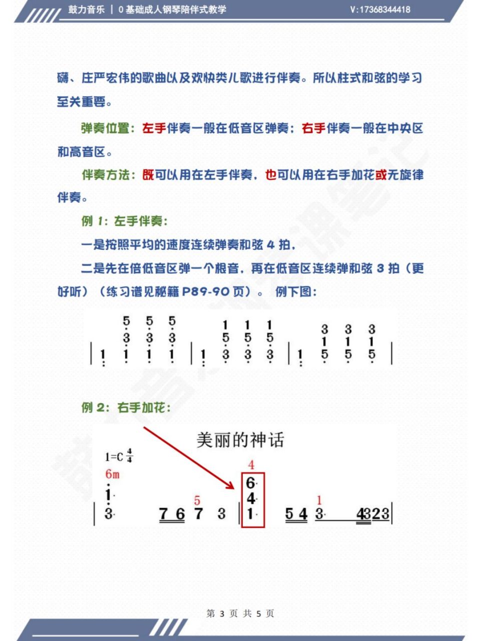 钢琴即兴伴奏织体图解图片