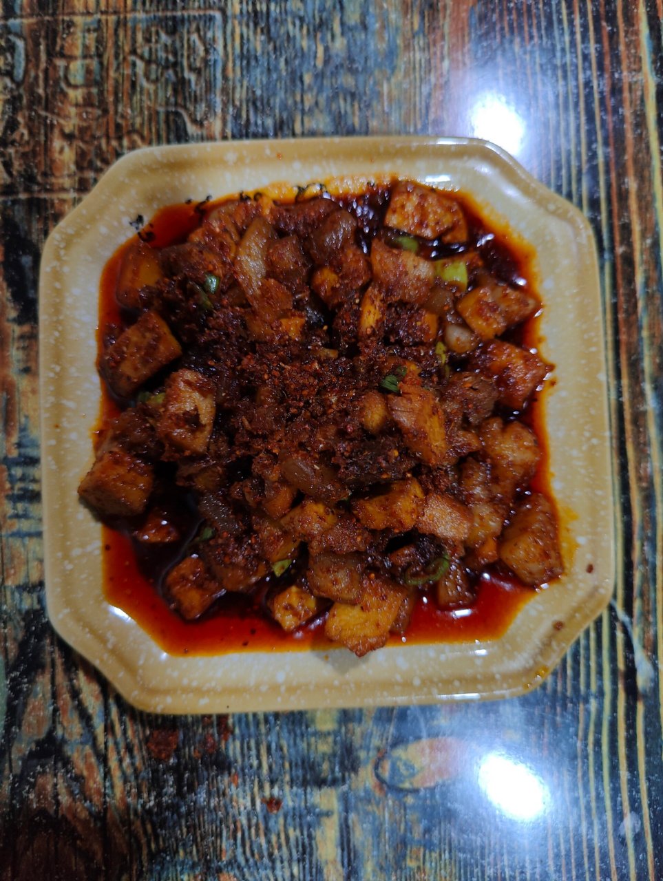 洛川美食 来洛川必不可少的两道菜,肉辣子和煎豆腐