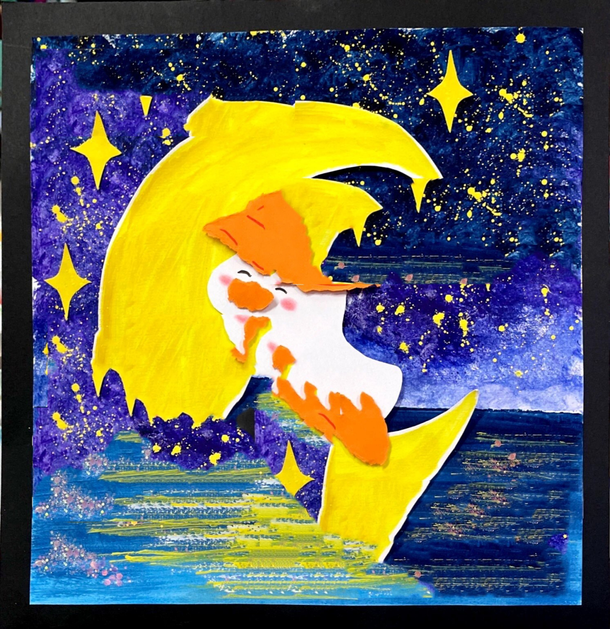 100节低幼创意美术《月亮船的故事》 100节低幼创意美术课程已更新