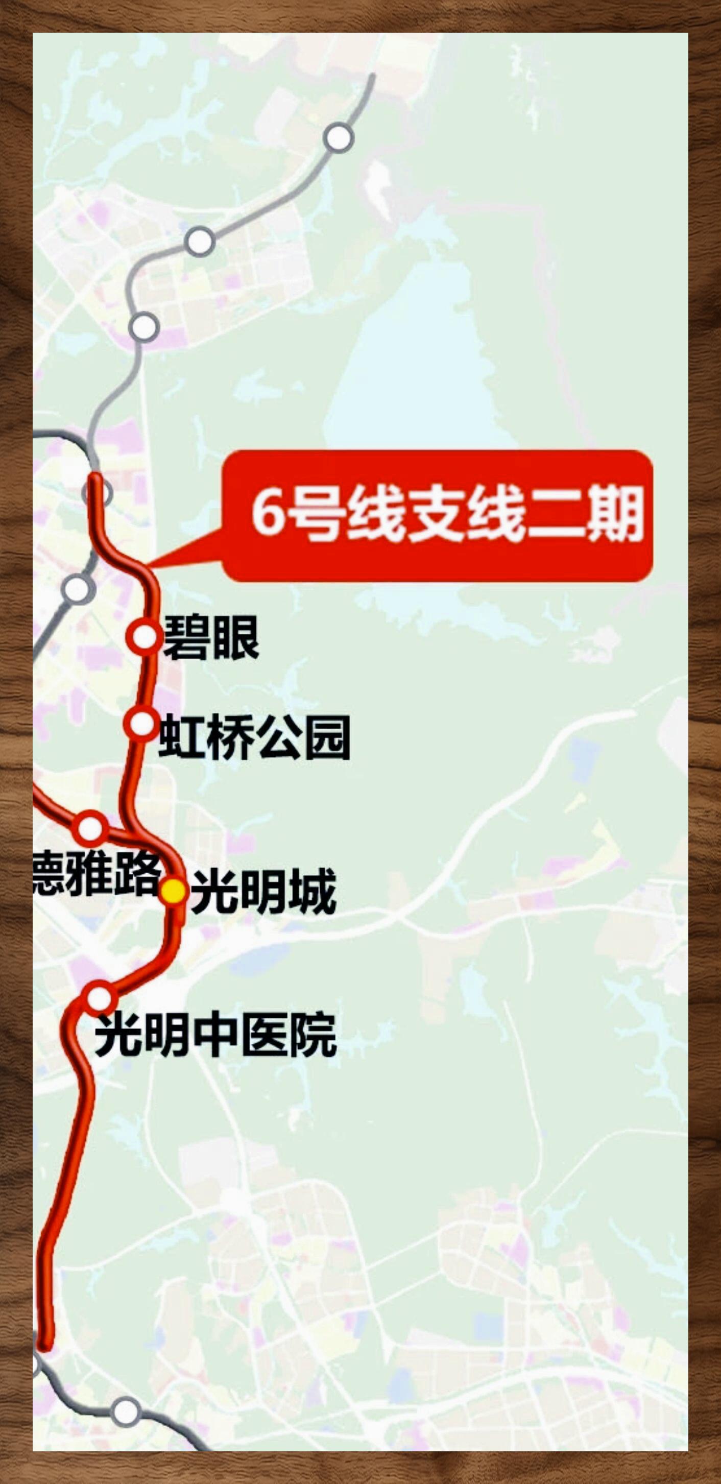 深圳地铁6支南线路图图片