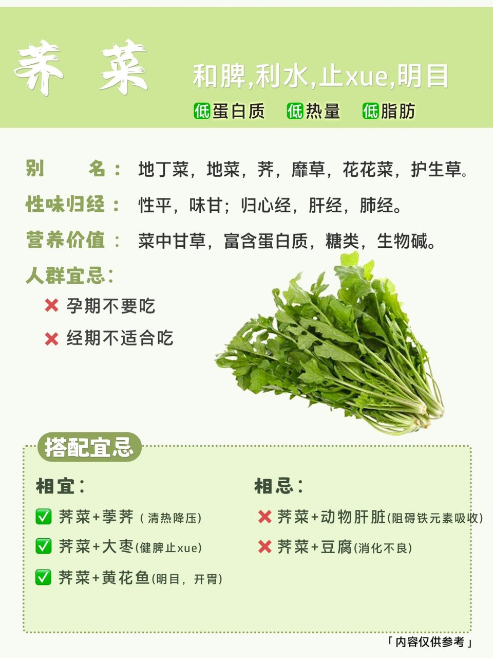 荠菜相克表图片