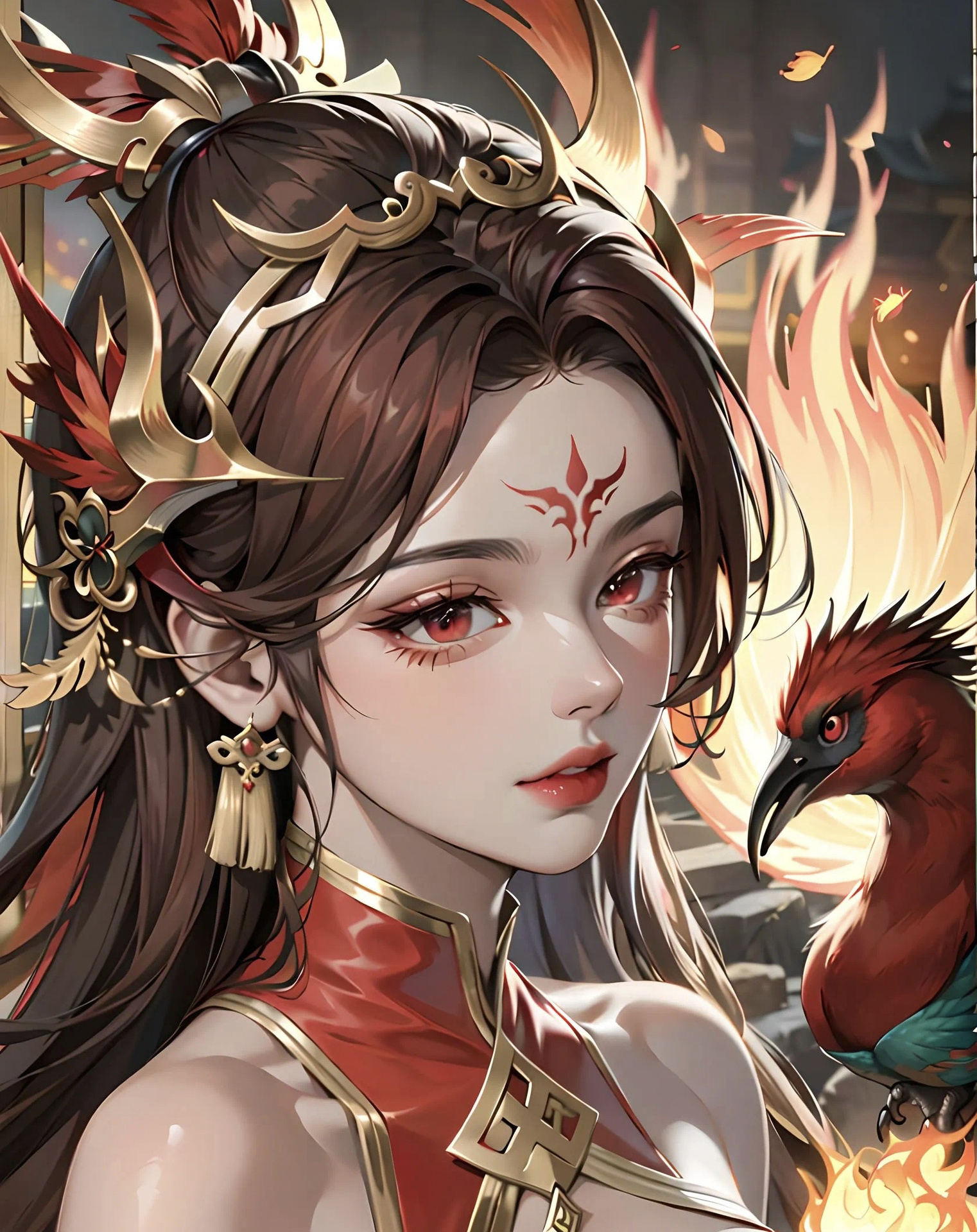 中国古代四大神兽之朱雀拟人@爱心小拍档的动态