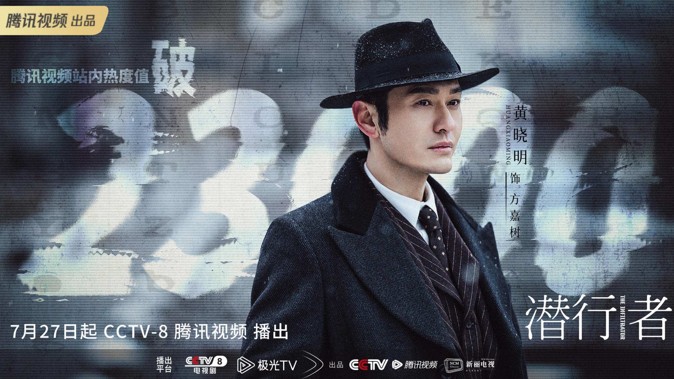 黄晓明##潜行者# 腾讯视频站内热度值2300097潜行之路,任重道远.